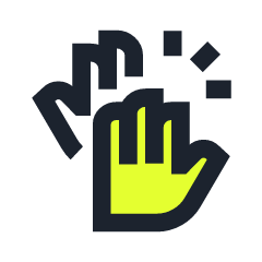 Hand emoji with the middle finger raised, surrounded by flying birds