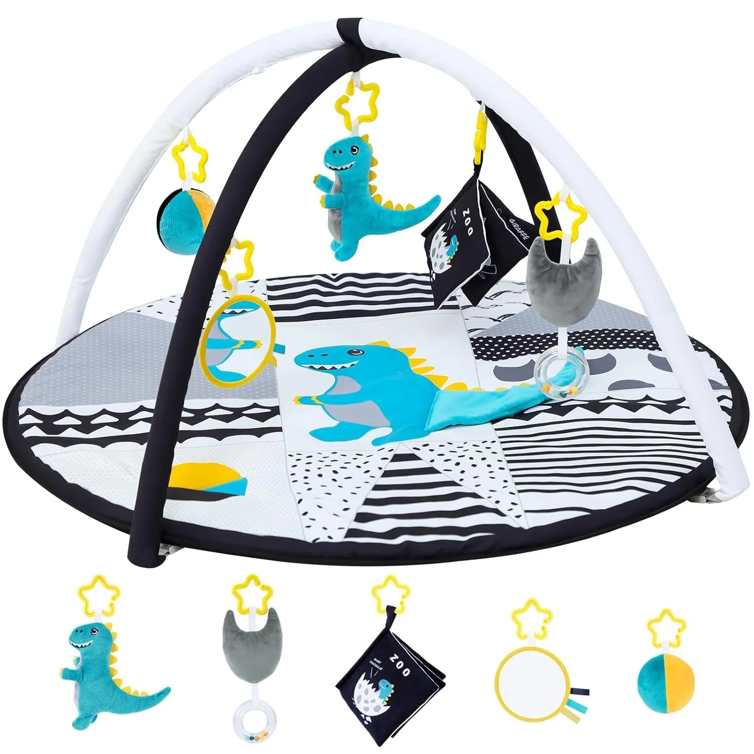 Baby Play Activity Gym Tummy Time Mat for early development - Dinosaur