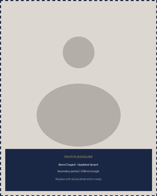 Placeholder image indicating a headshot thumbnail with a note to replace with an actual photo when ready.