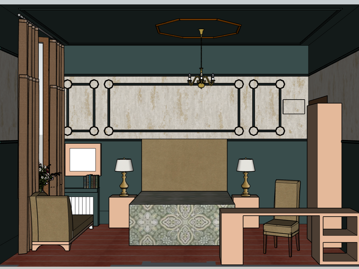 A full spatial study in SketchUp allowed the layout to be explored and tested before moving into execution.