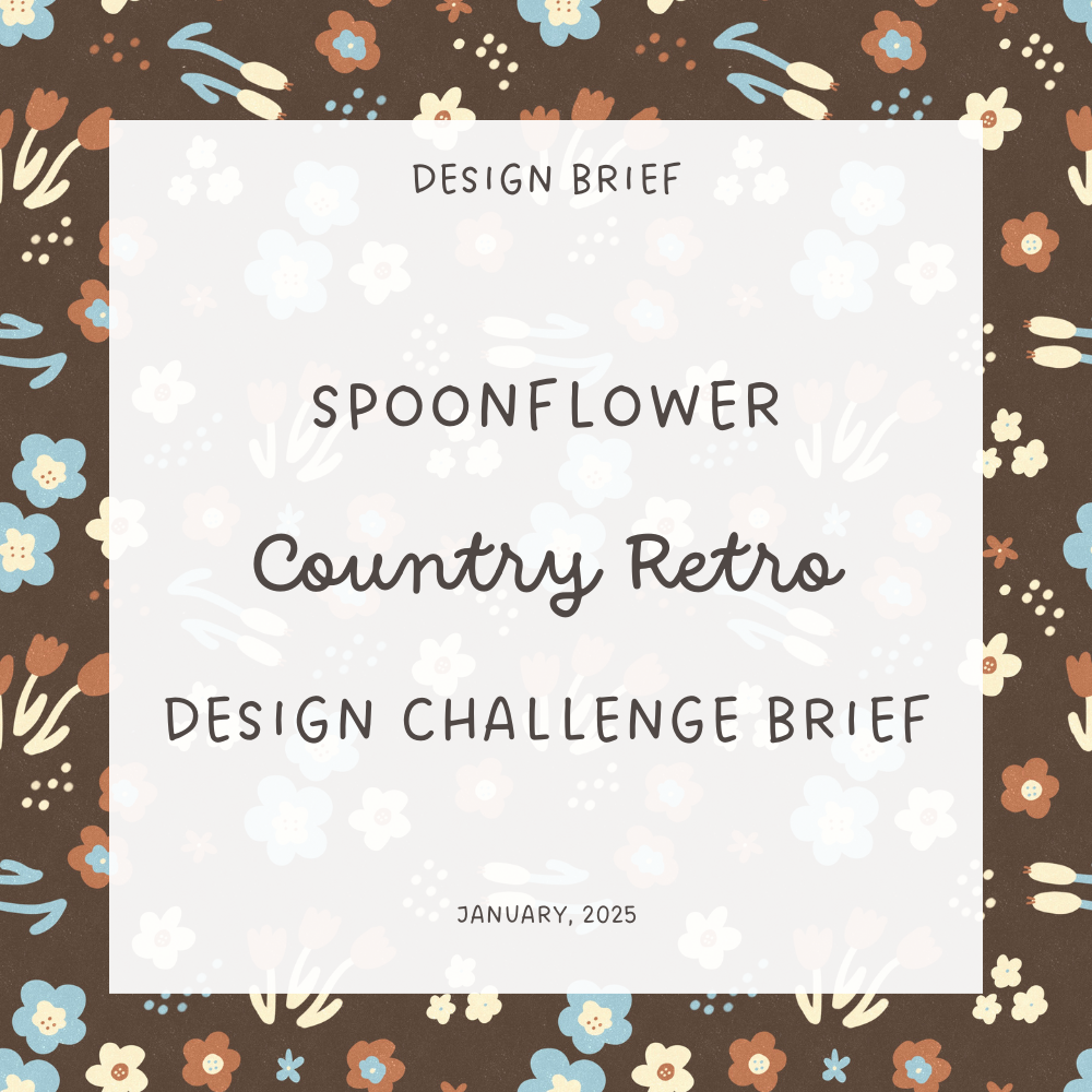 January 2026 Spoonflower Design Challenge Brief: Country Retro 