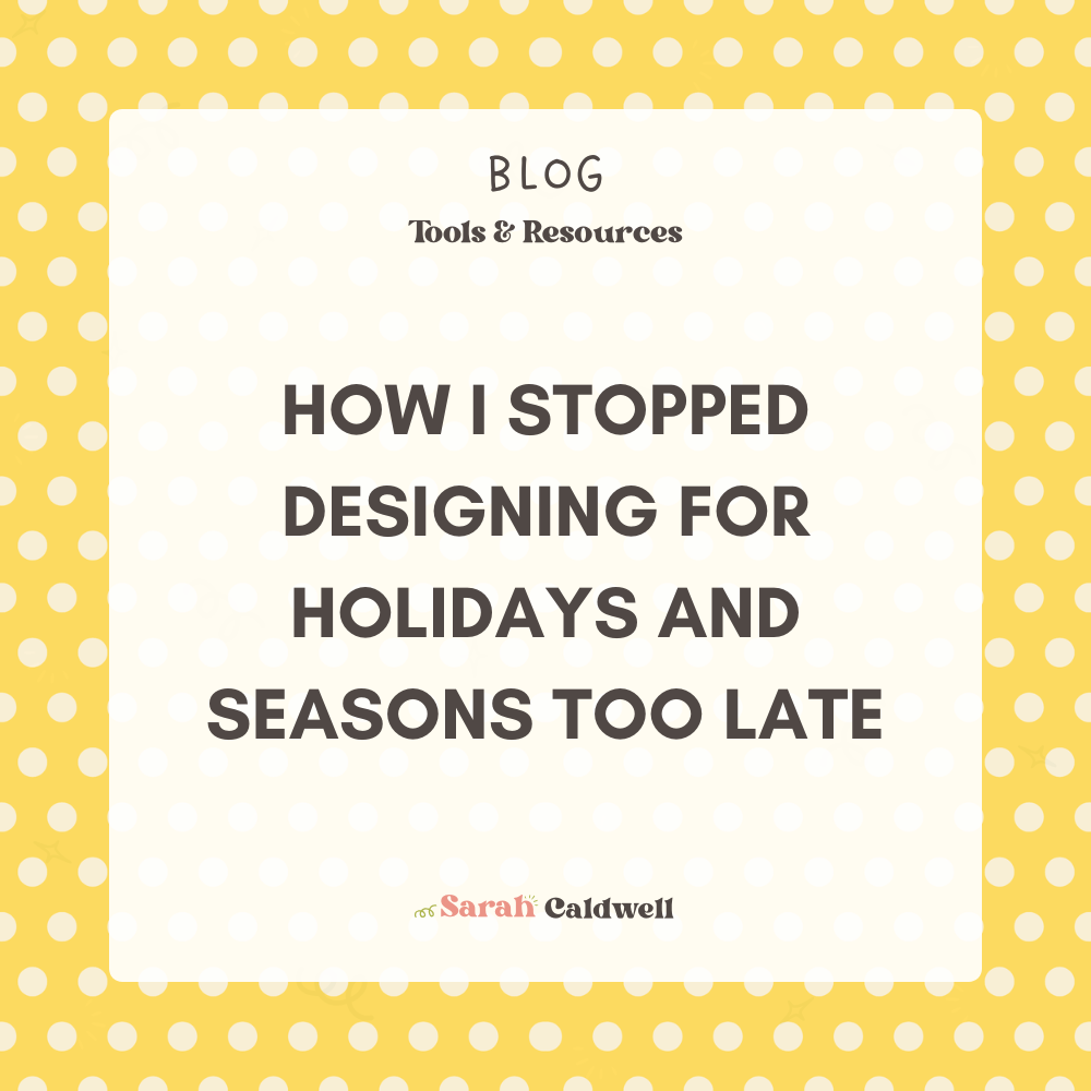 How I Finally Stopped Designing Holidays Too Late