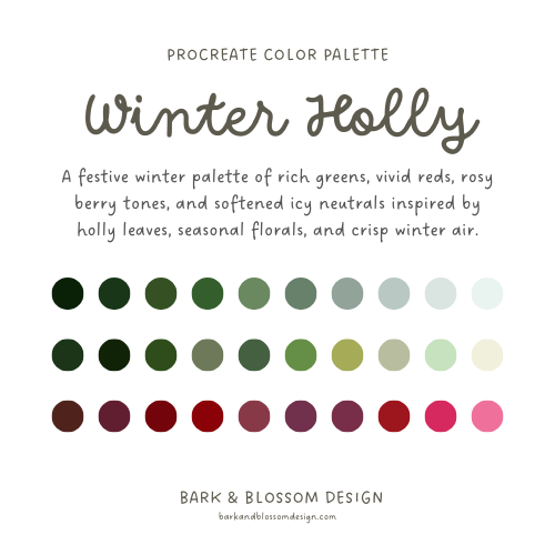 Winter Holly Color Palette