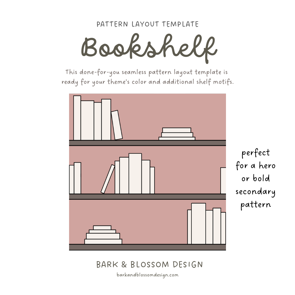 Bookshelf - Pattern Layout Template