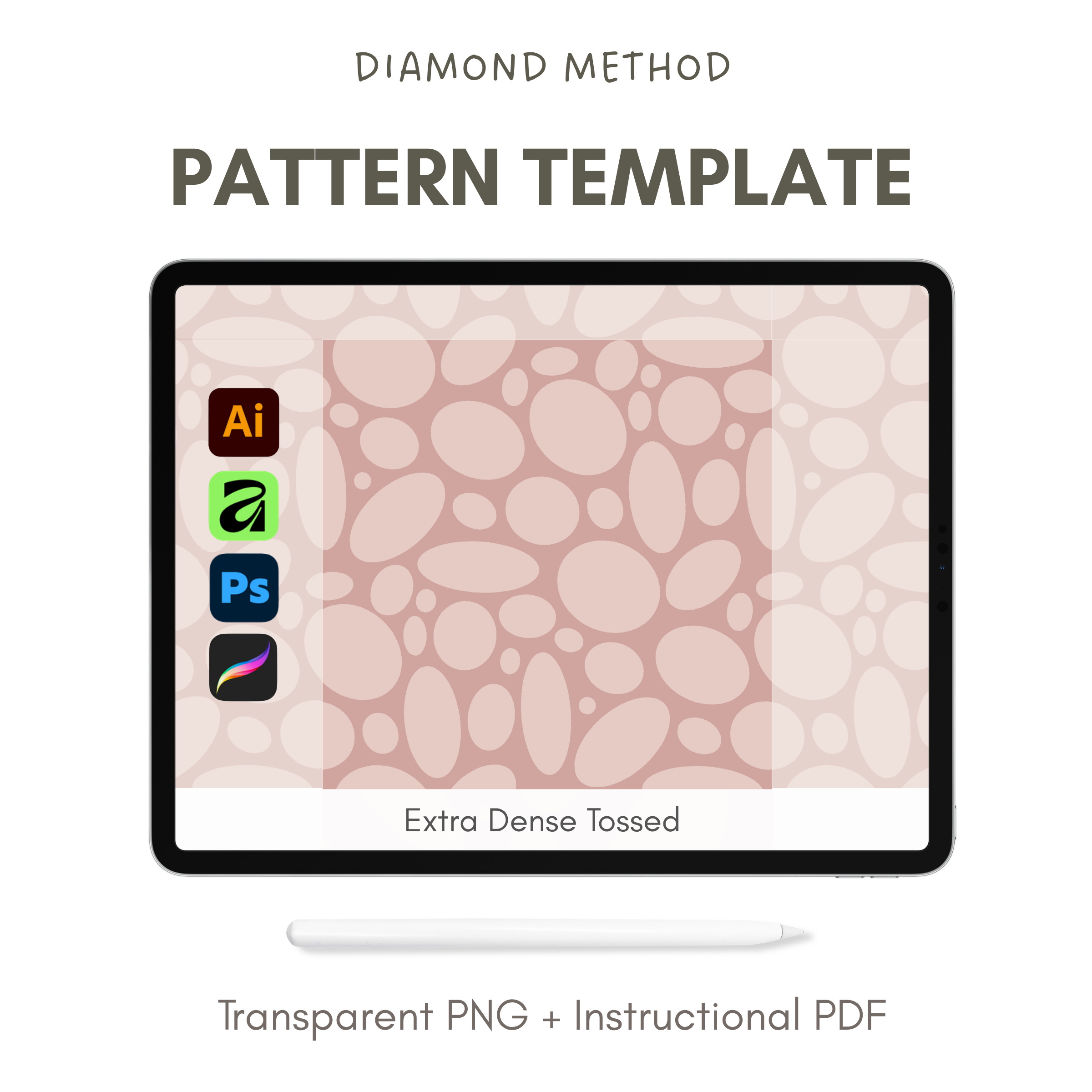 Extra Dense Tossed - Pattern Layout Template