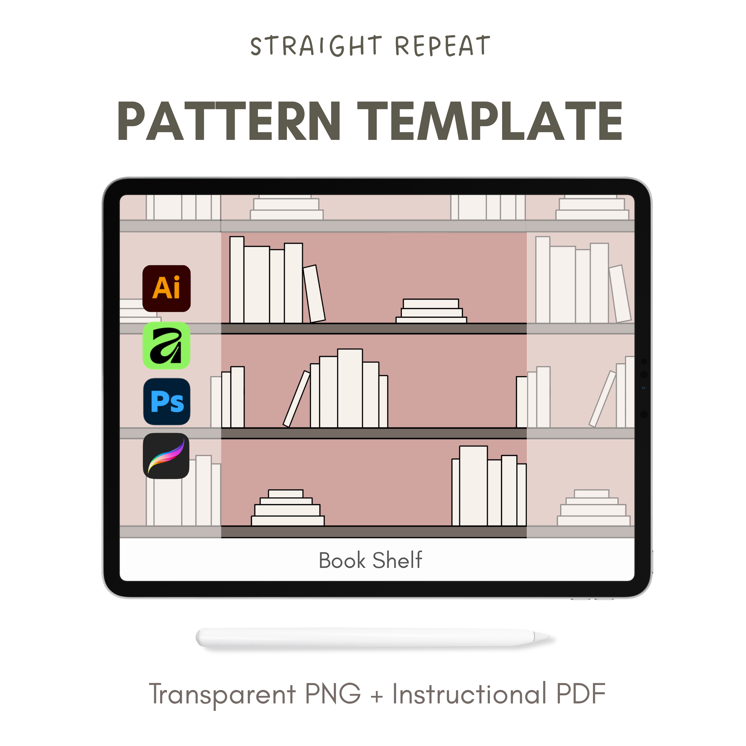 Bookshelf - Pattern Layout Template
