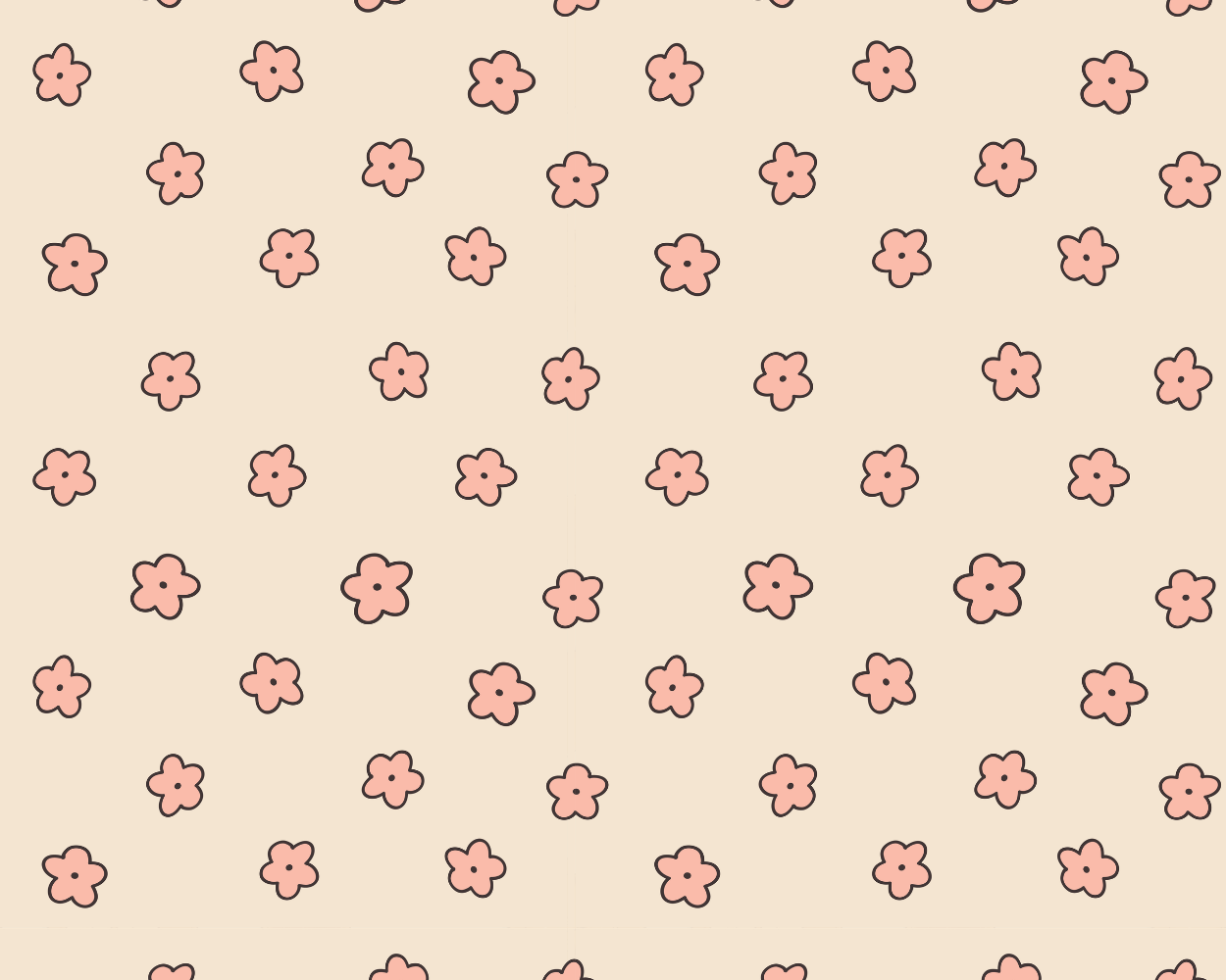 "Rainy Days" Floral Coordinate - Cream