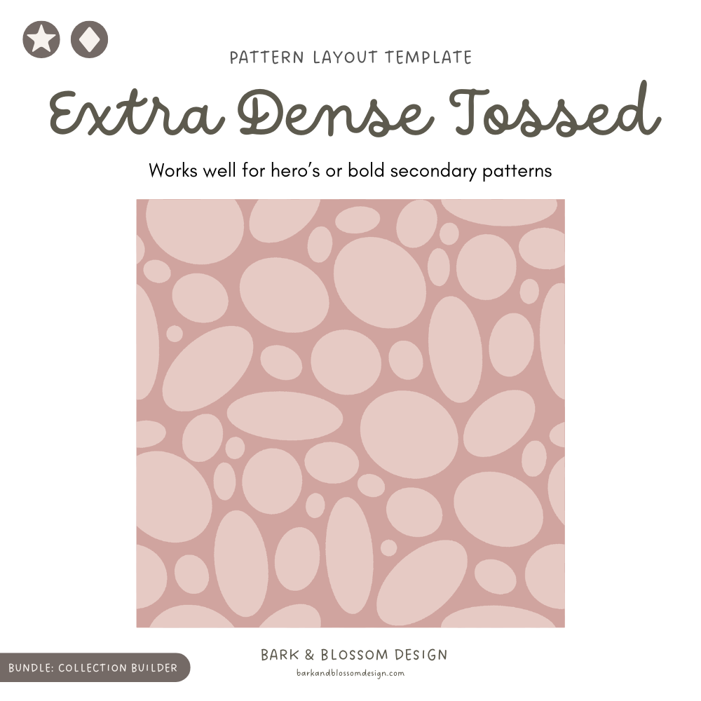 Extra Dense Tossed - Pattern Layout Template