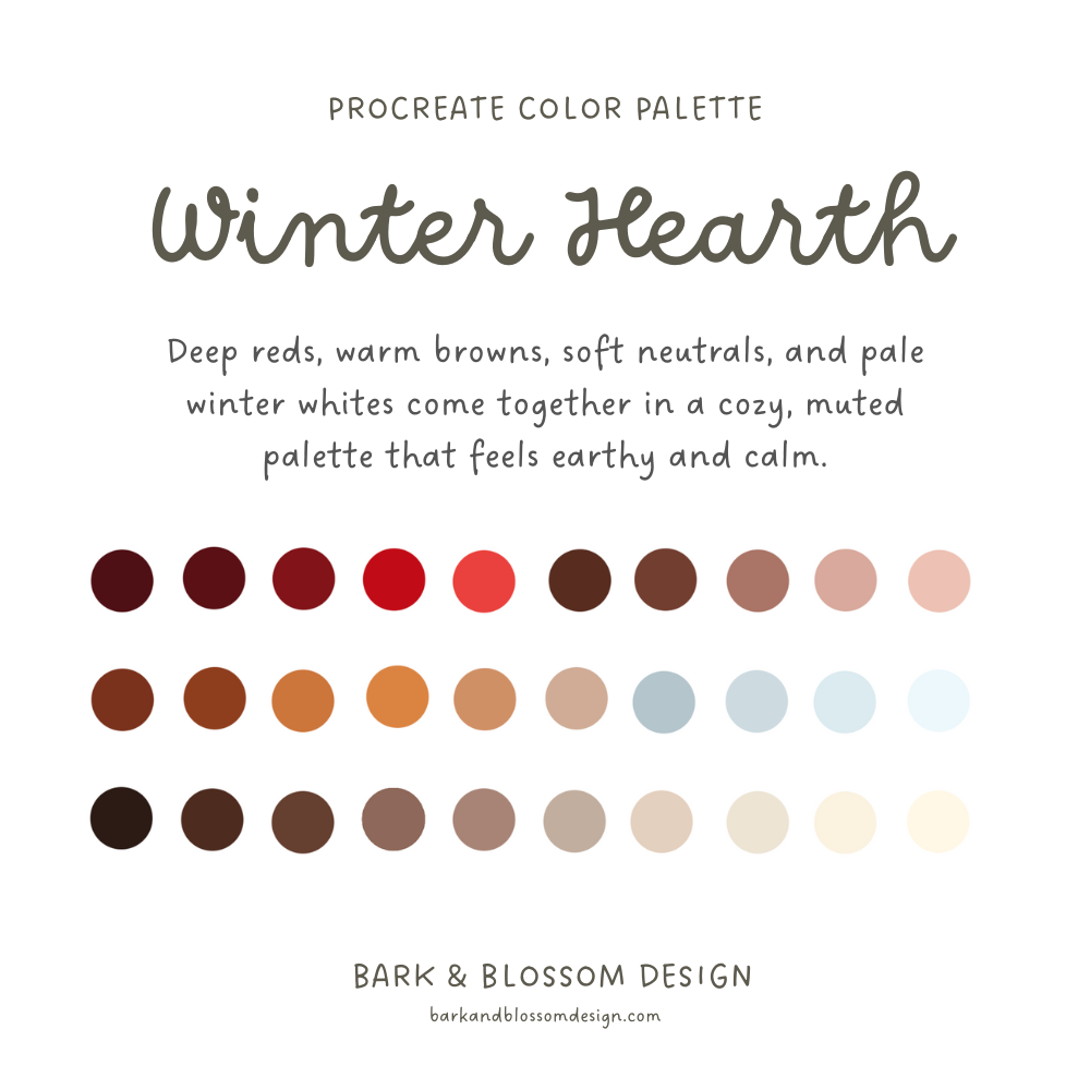 Winter Hearth Color Palette