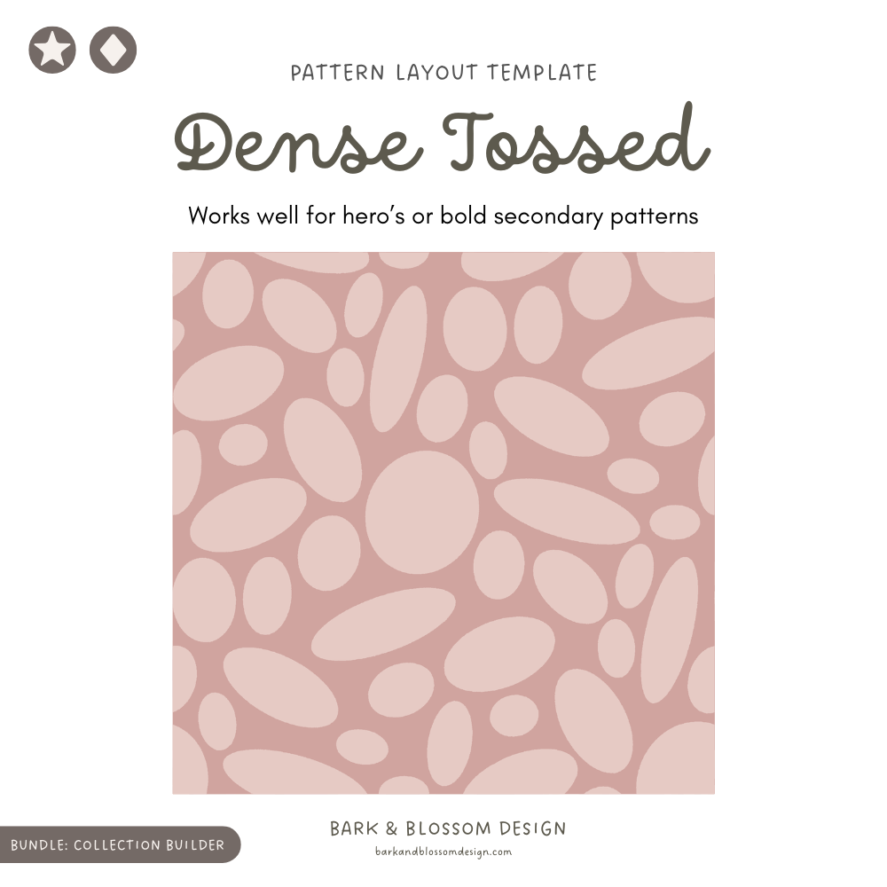 Dense Tossed - Pattern Layout Template
