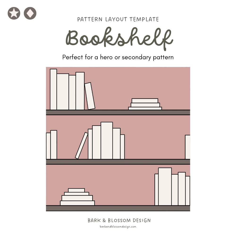 Bookshelf - Pattern Layout Template