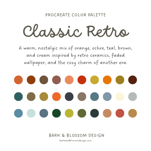 Classic Retro Color Palette