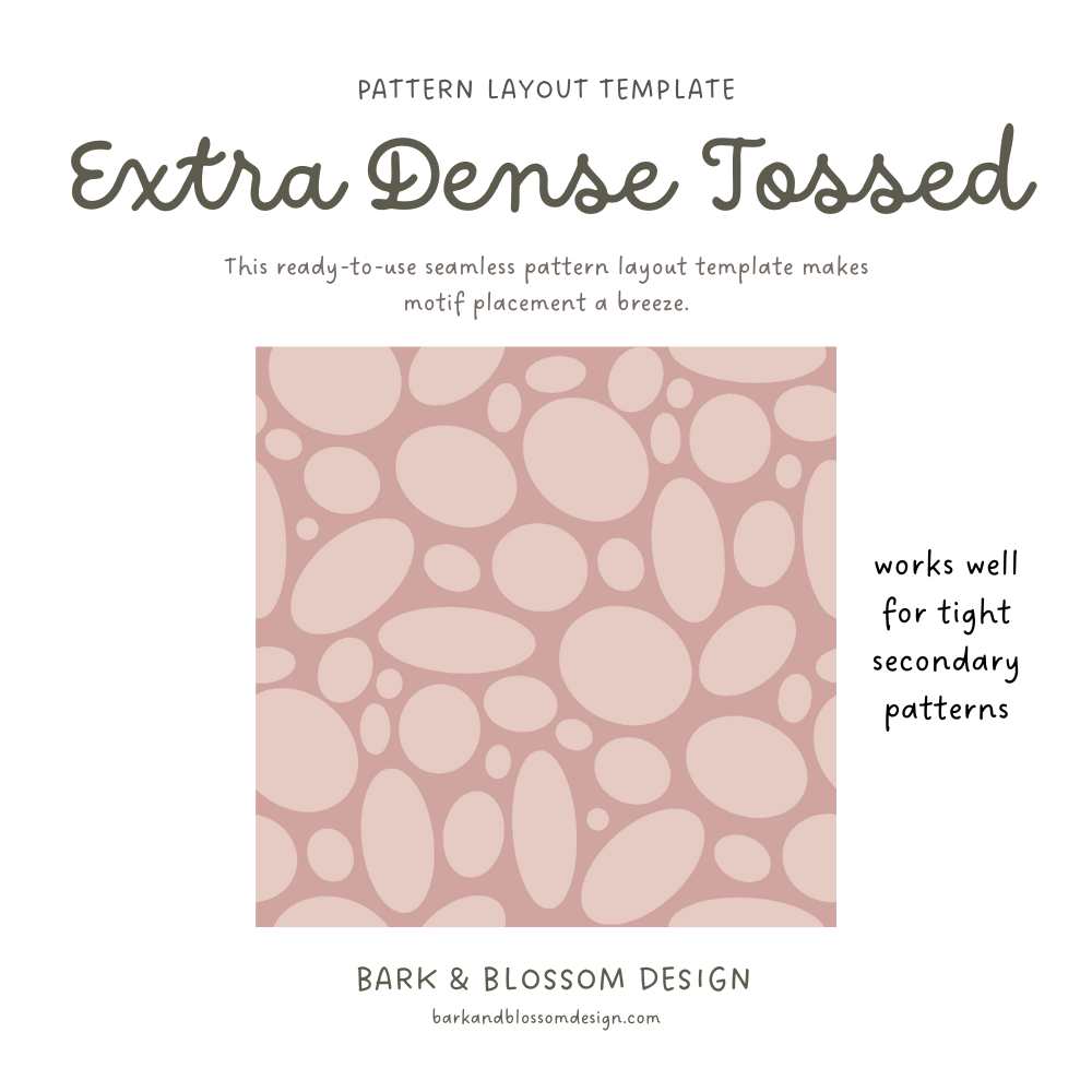 Extra Dense Tossed - Pattern Layout Template
