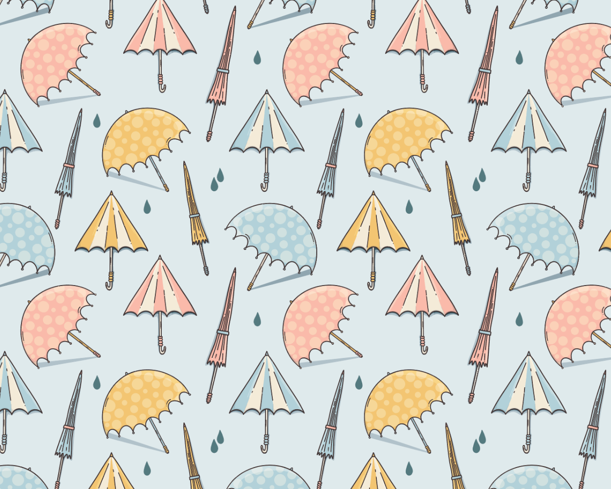 "Rainy Days" Secondary - Misty Blue