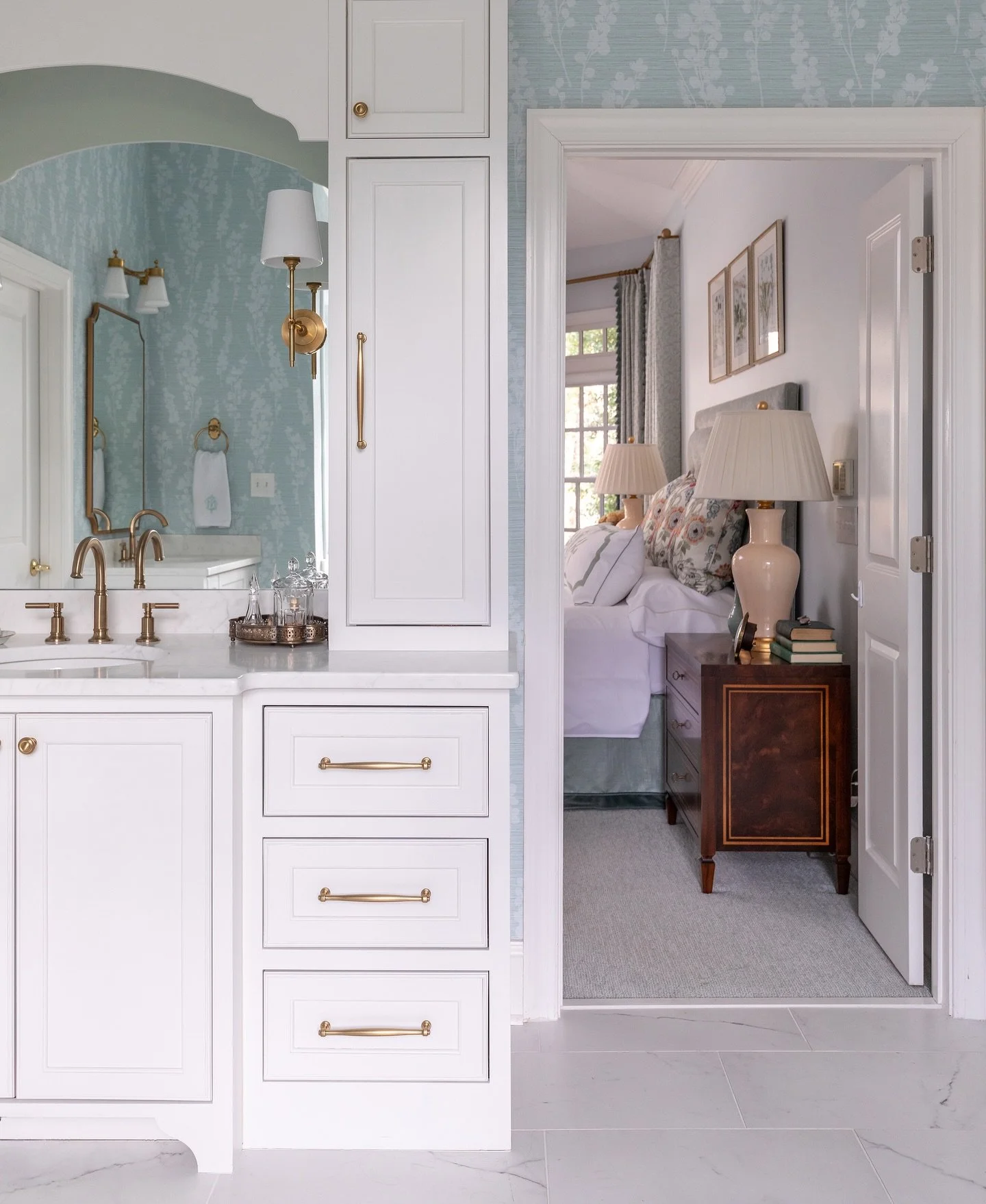 Idk why but I just KNOW this post won&rsquo;t get a lot of likes/engagement, which is kind of wild, since this primary bathroom renovation is literally the most perfect &amp; serene transformation, so I&rsquo;m posting it because I just love it so mu