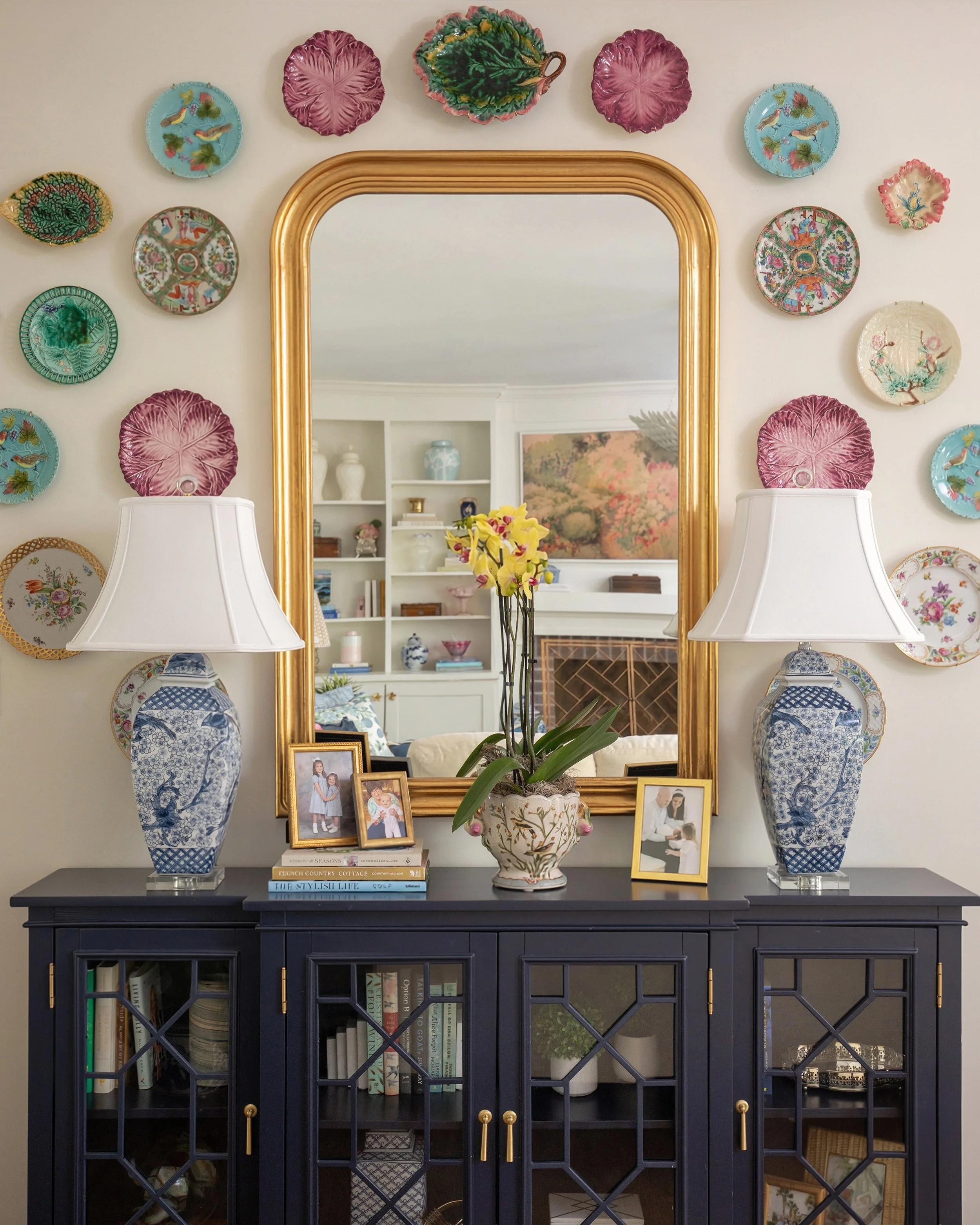 Finally hung the plate wall after collecting these plates for years. A mix of old and new, antique shop finds, and hand-me-downs from my mom and Nana, it feels perfectly imperfect and adds so much more character to this white wall. Before hanging, I 
