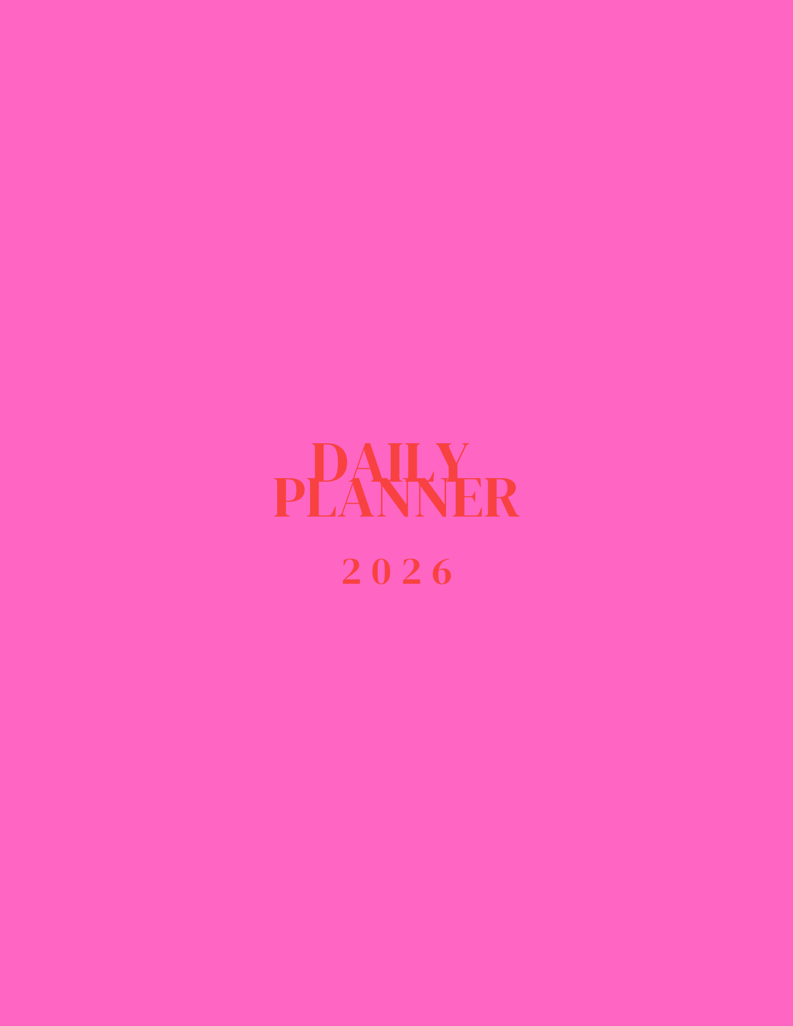 Daily Planner - Rosa