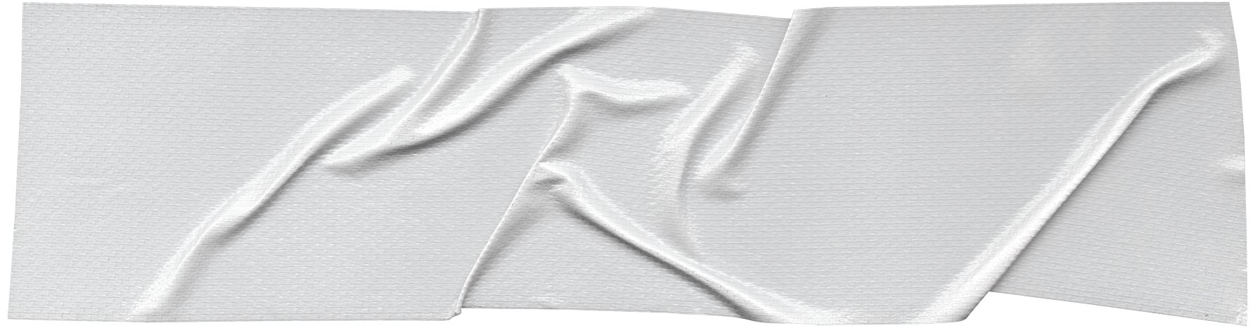 Détail d'une surface en tissu blanc avec des plis et des coutures.