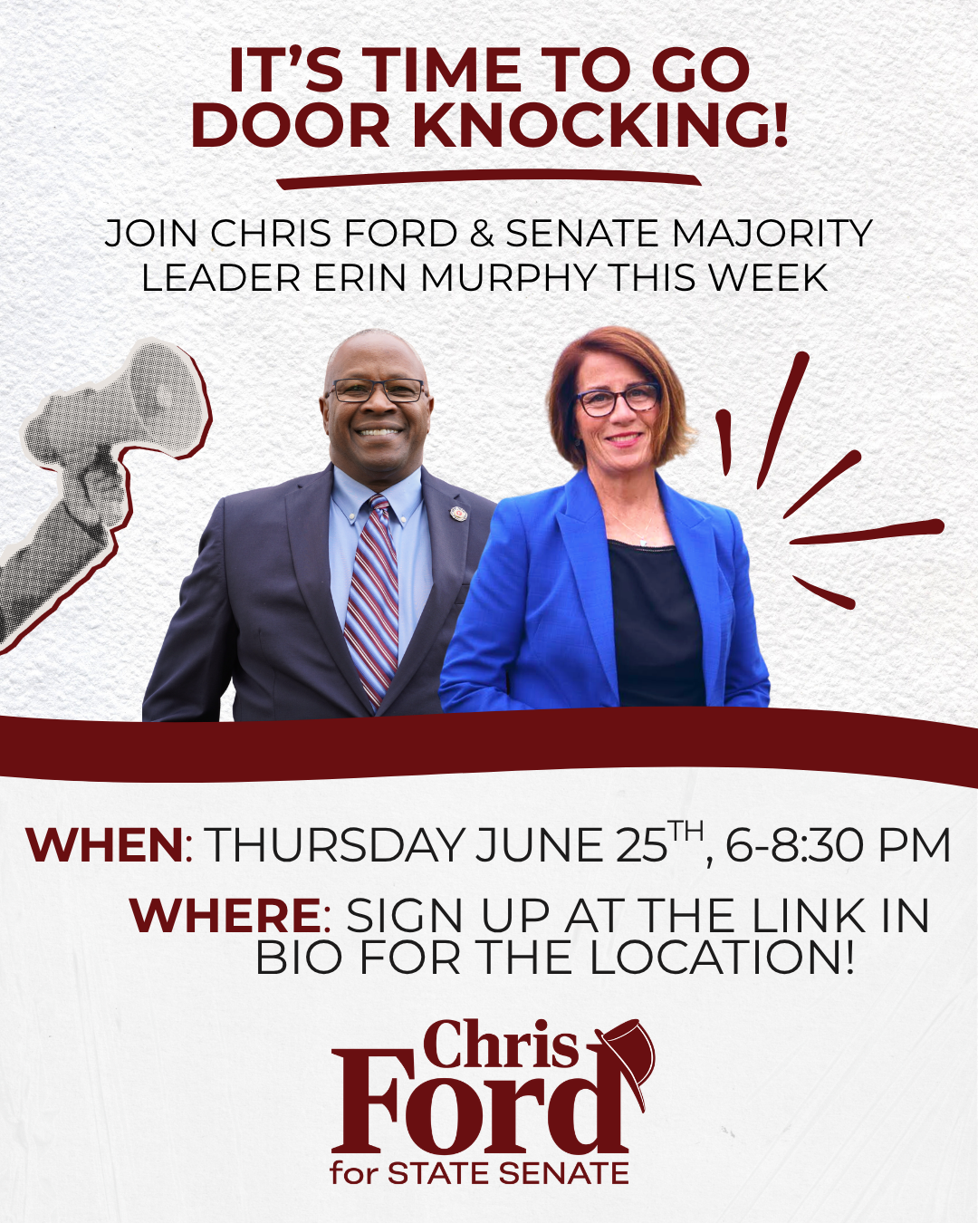 Doorknocking with Senate Majority Leader Erin Murphy