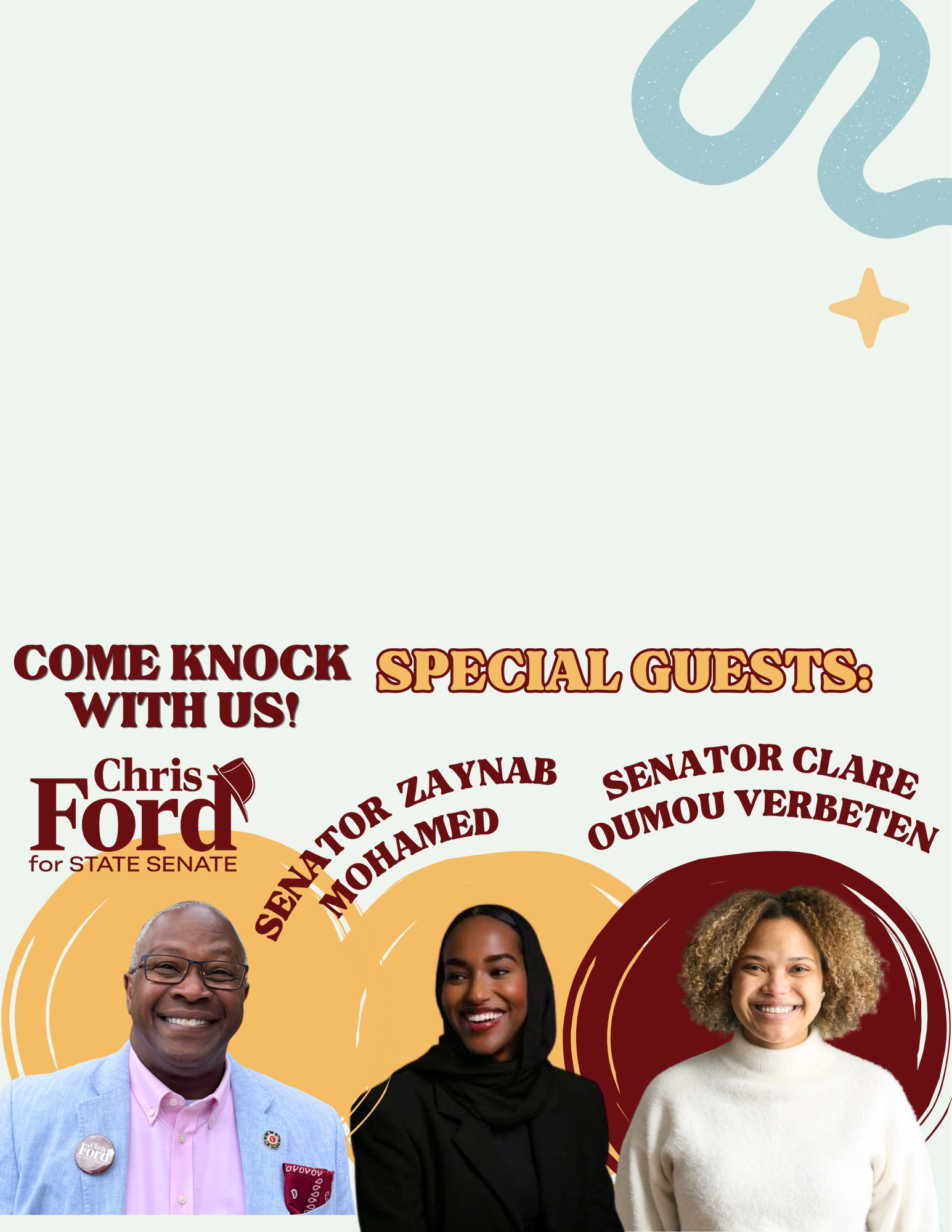 Doorknock with Senator Mohamed and Senator Oumou Verbeten