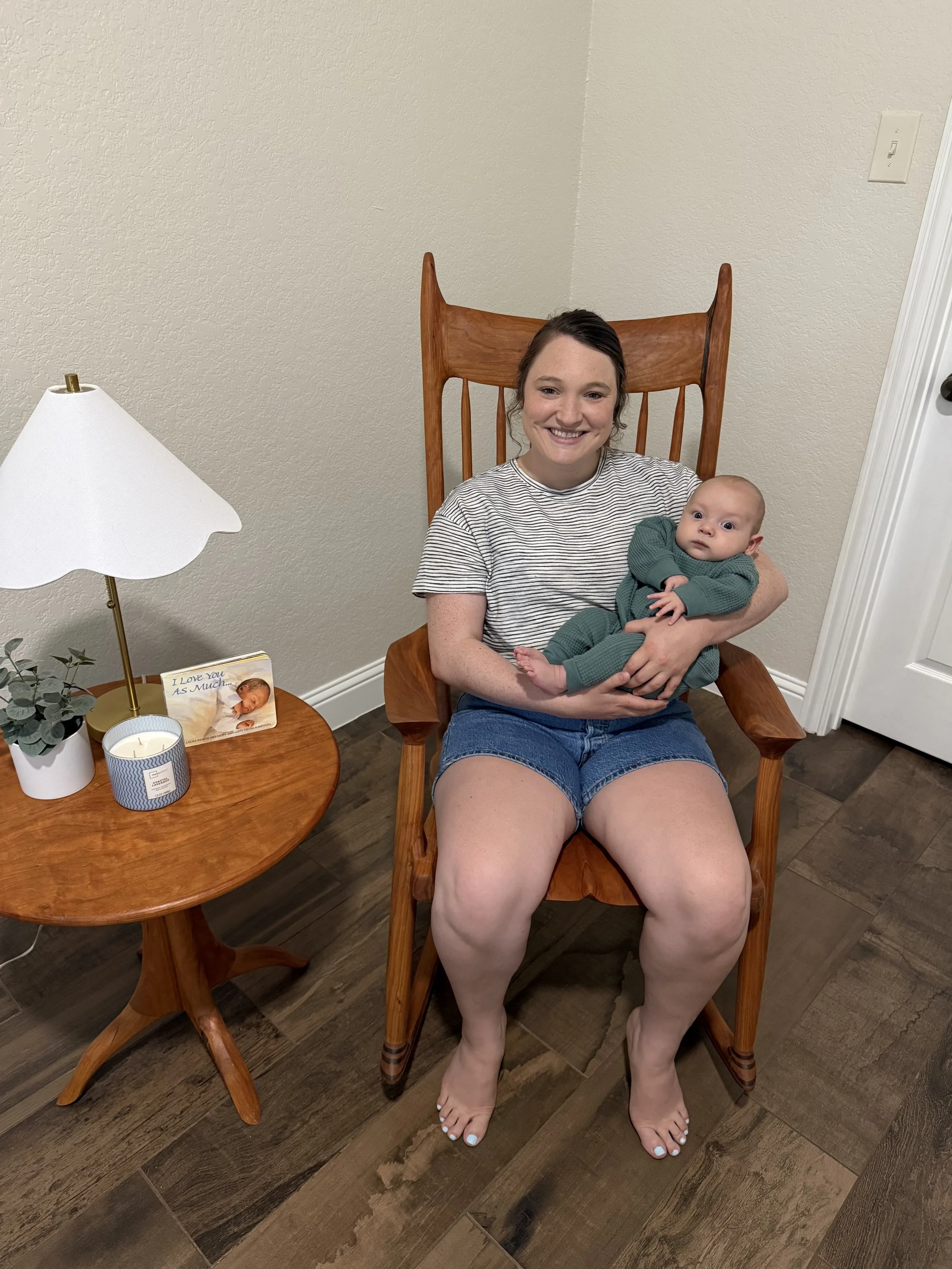 Heirloom rocking chair and table