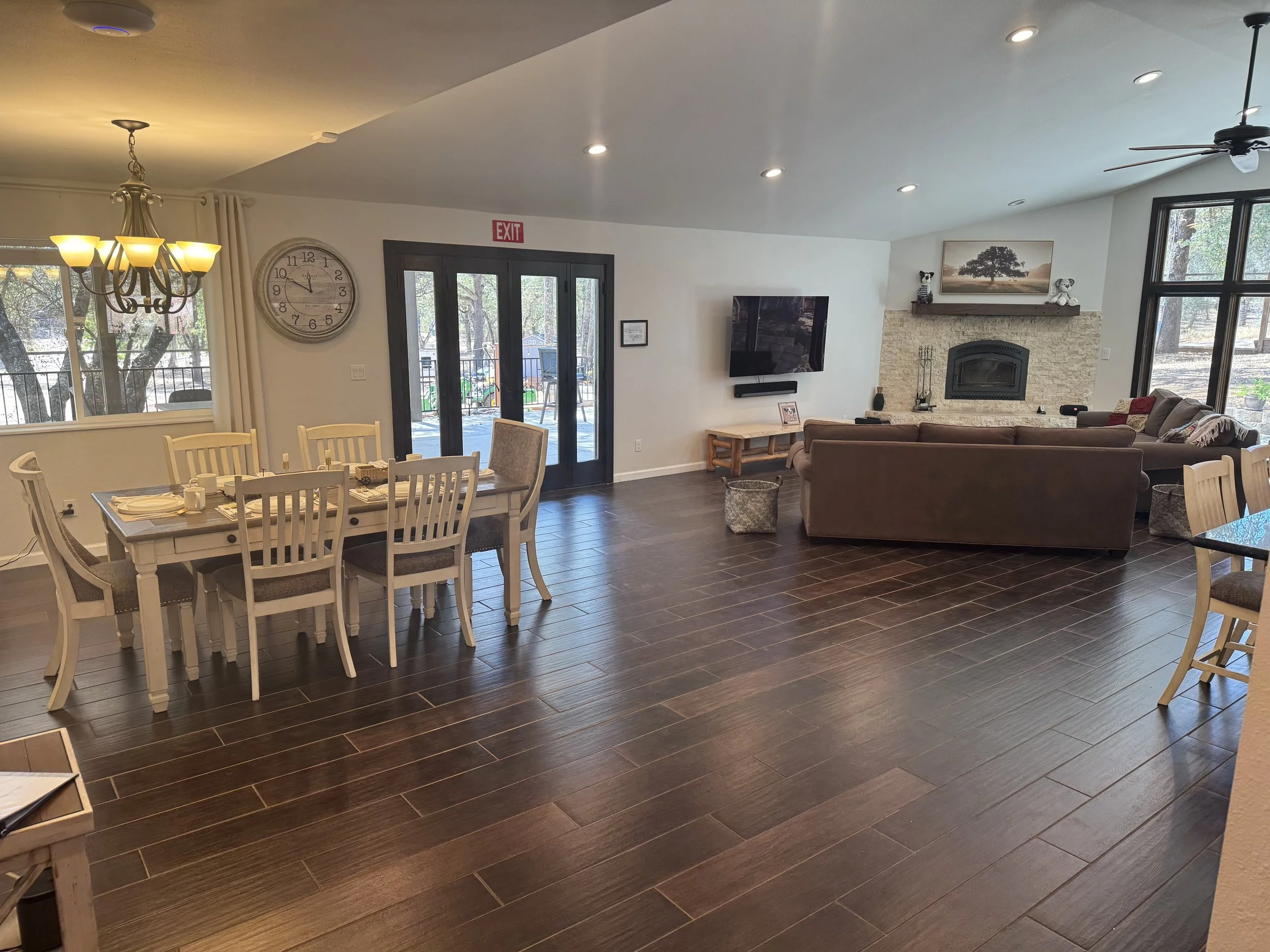 Open-Concept Dining and Living Area