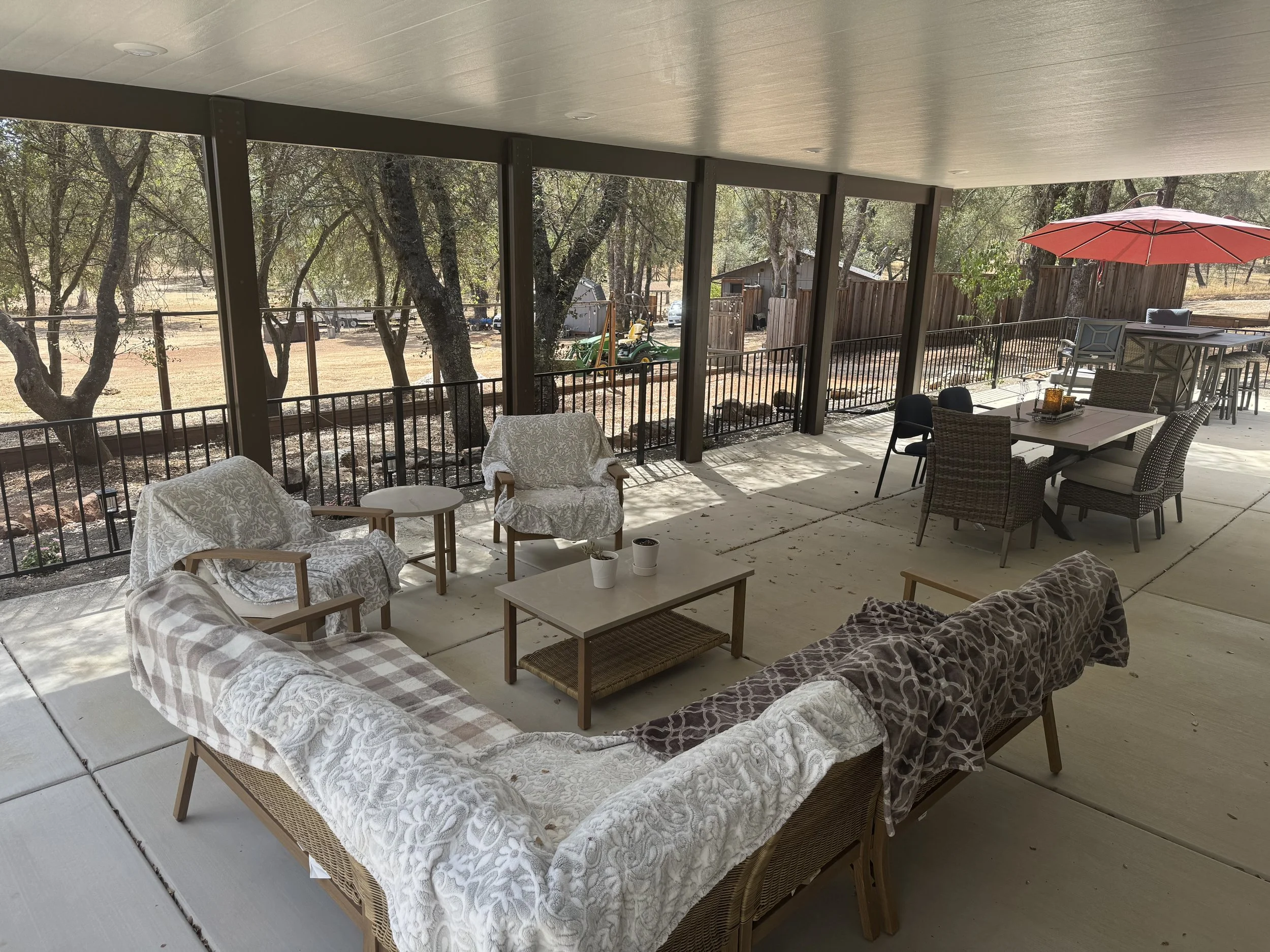 Covered Patio Seating