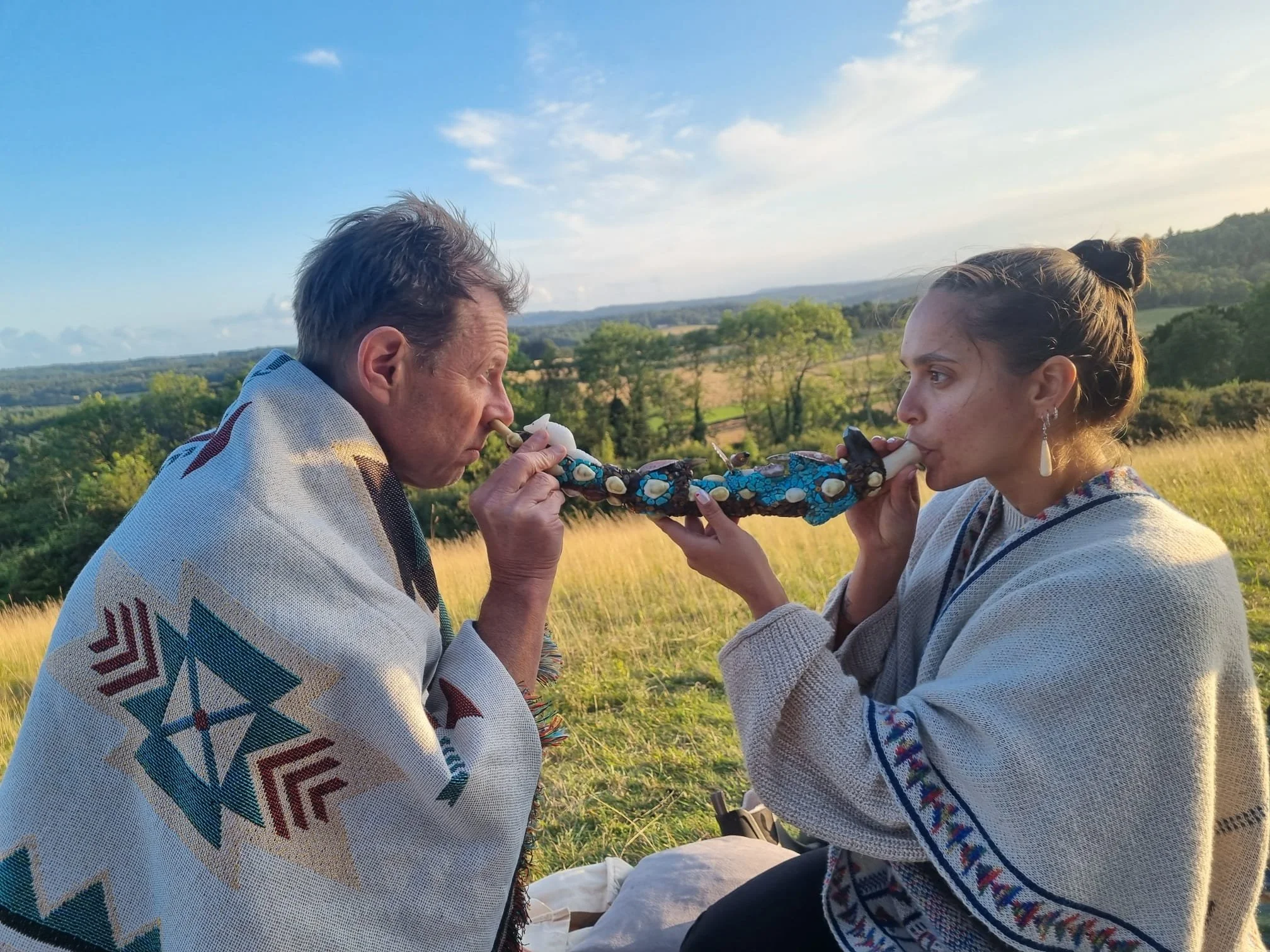 Suia and man doing Hape