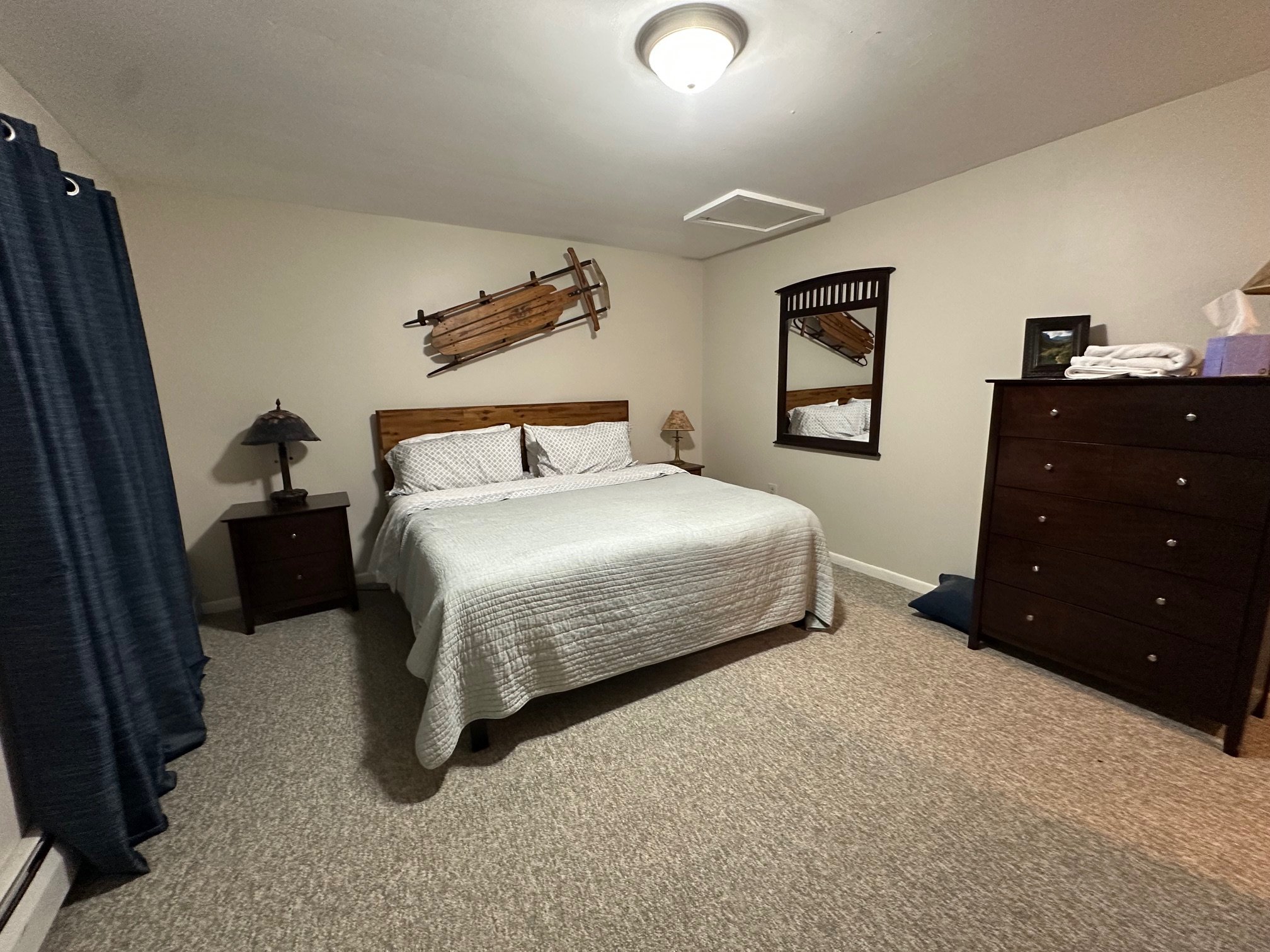 Bedroom 3 - Queen bed | Main floor | Private en-suite bathroom

Conveniently located off the main living area with its own compact bathroom featuring a shower—ideal for guests who prefer single-level access.