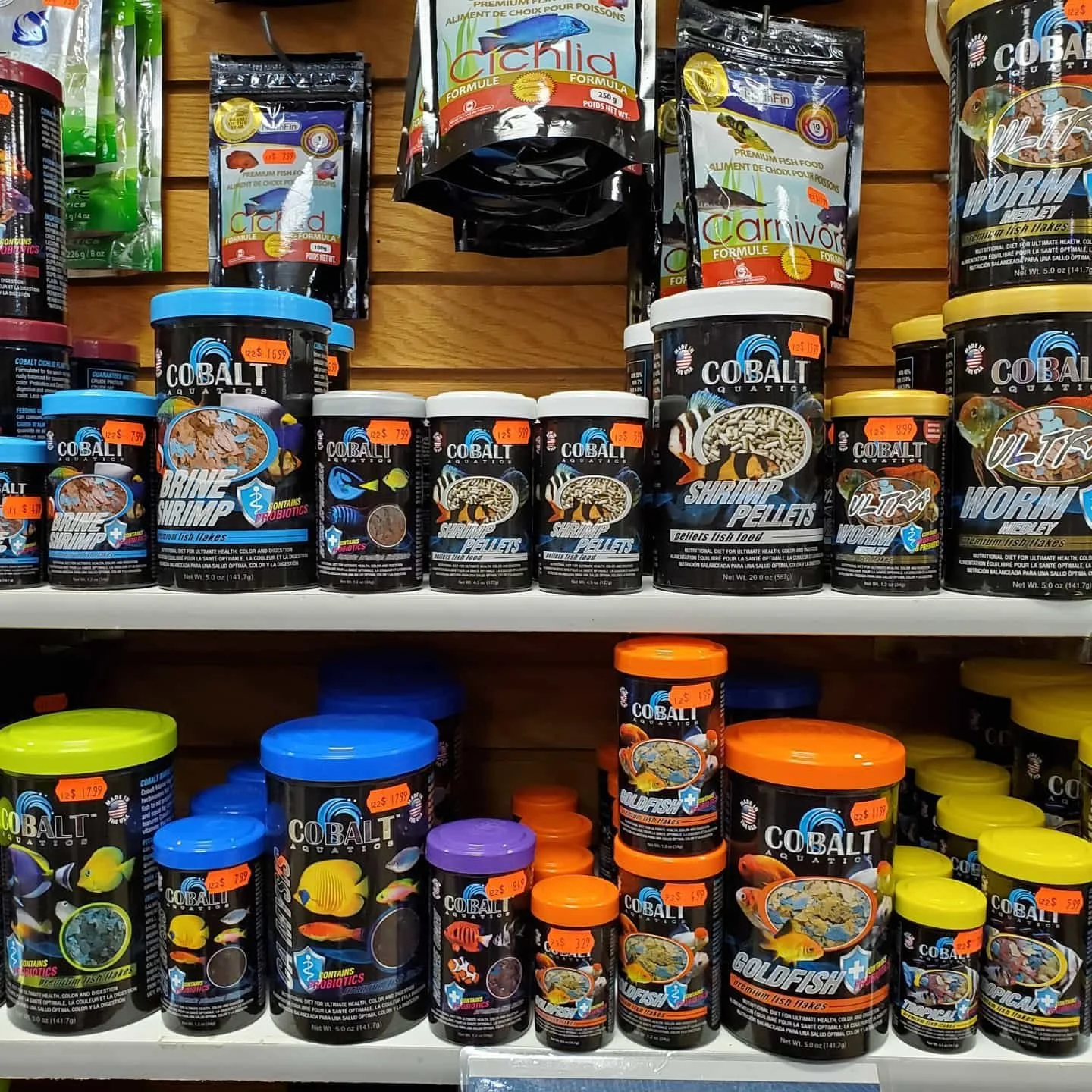 Cobalt Aquatics creates some outstanding and innovative fish foods! #tropicalfish #cobaltaquatics #fishfood #worms #spirulina #mysis #petworldrochester