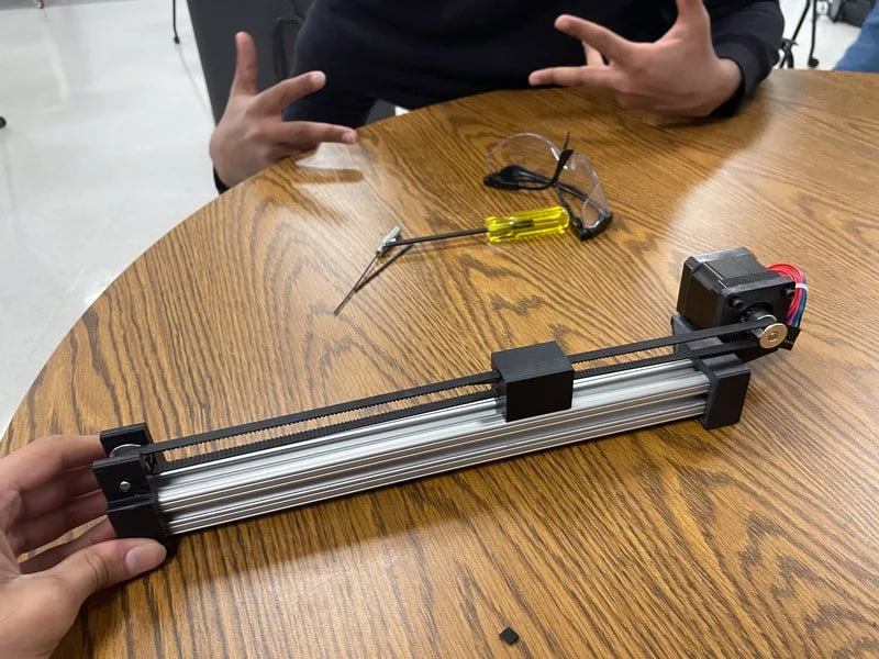 completed belt drive section!