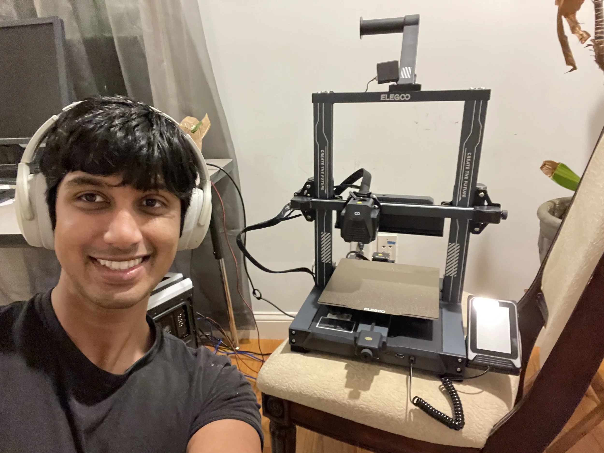 Me with my first 3D Printer in 2023!