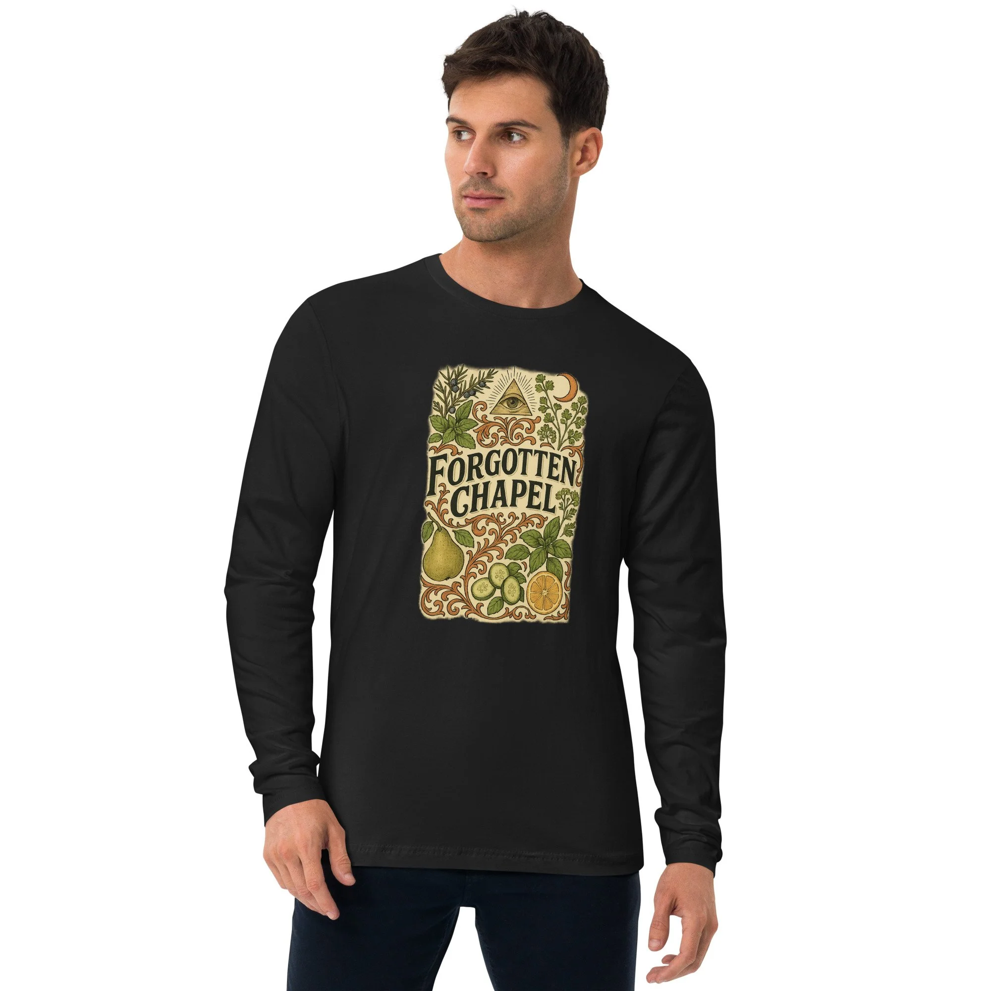 Long Sleeve Fitted Shirt with Design