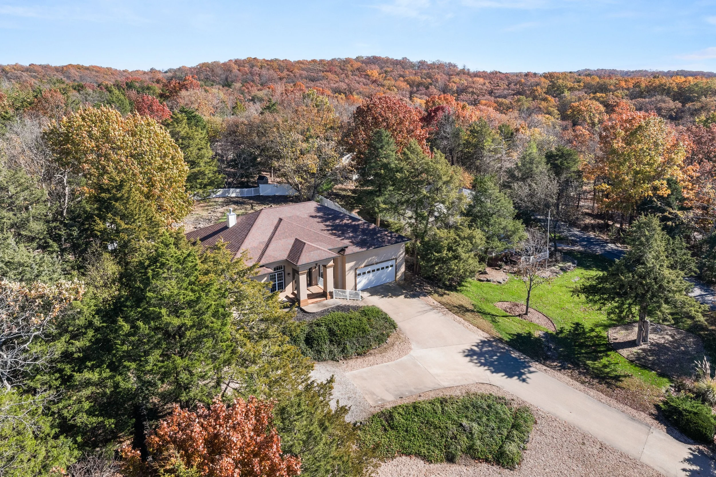 This beautiful second tier home with lake access, during the fall of 2025! Lake of the Ozarks, Missouri.