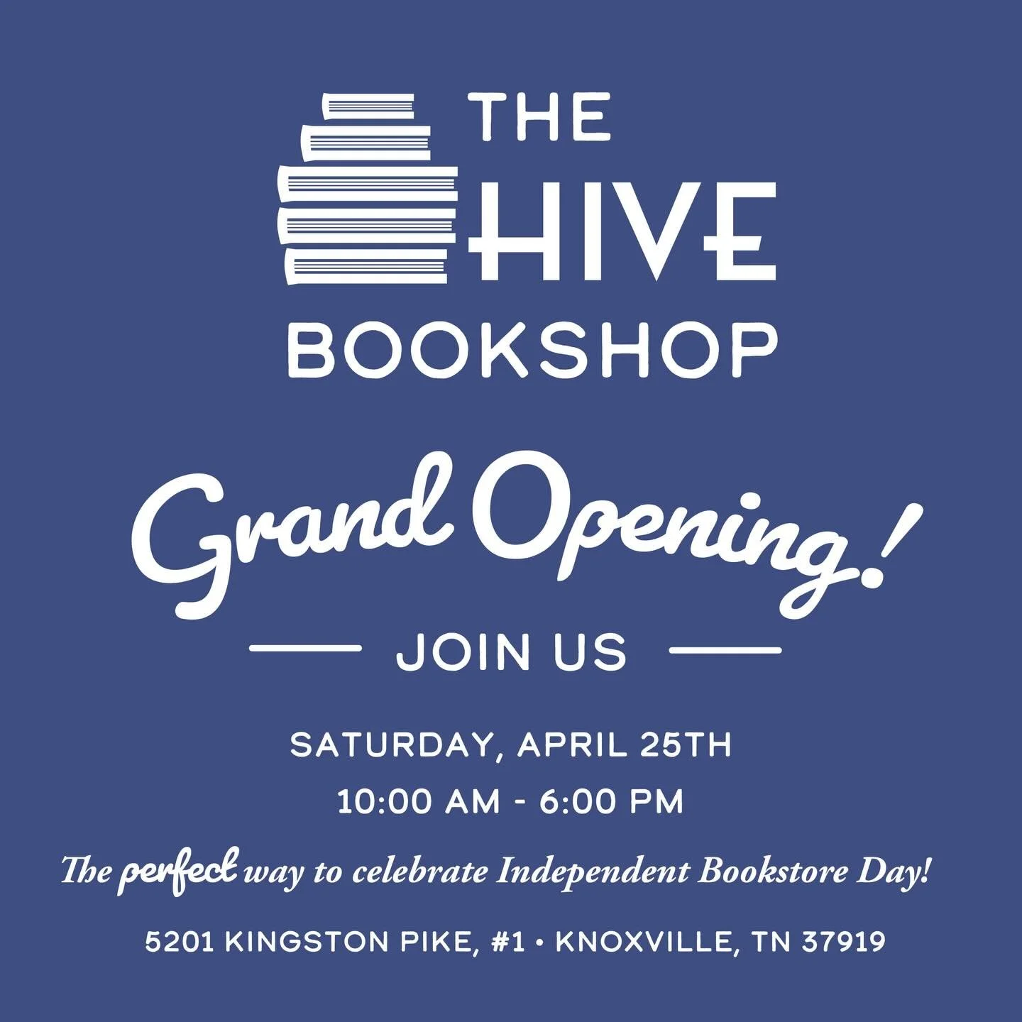 The countdown is on! Join us for our Grand Opening + Indie Bookstore Day celebration! Doors open at 10 AM and we&rsquo;ll be celebrating until 6 PM! Lots of details for you: 

✨ Be here at noon for a quick thank you from Sara &amp; Jill
🎁 The first 