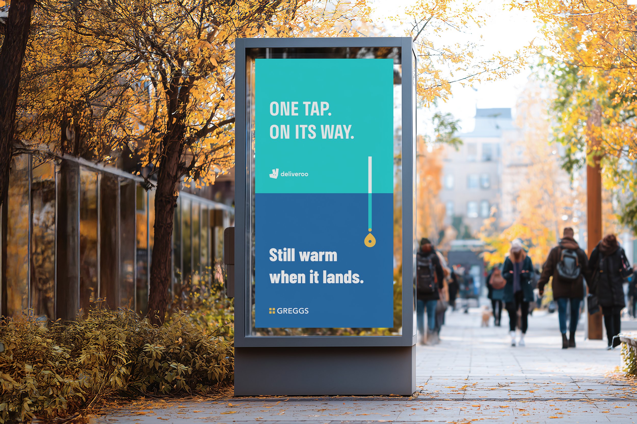 The Rooute — Greggs × Deliveroo · OOH Campaign