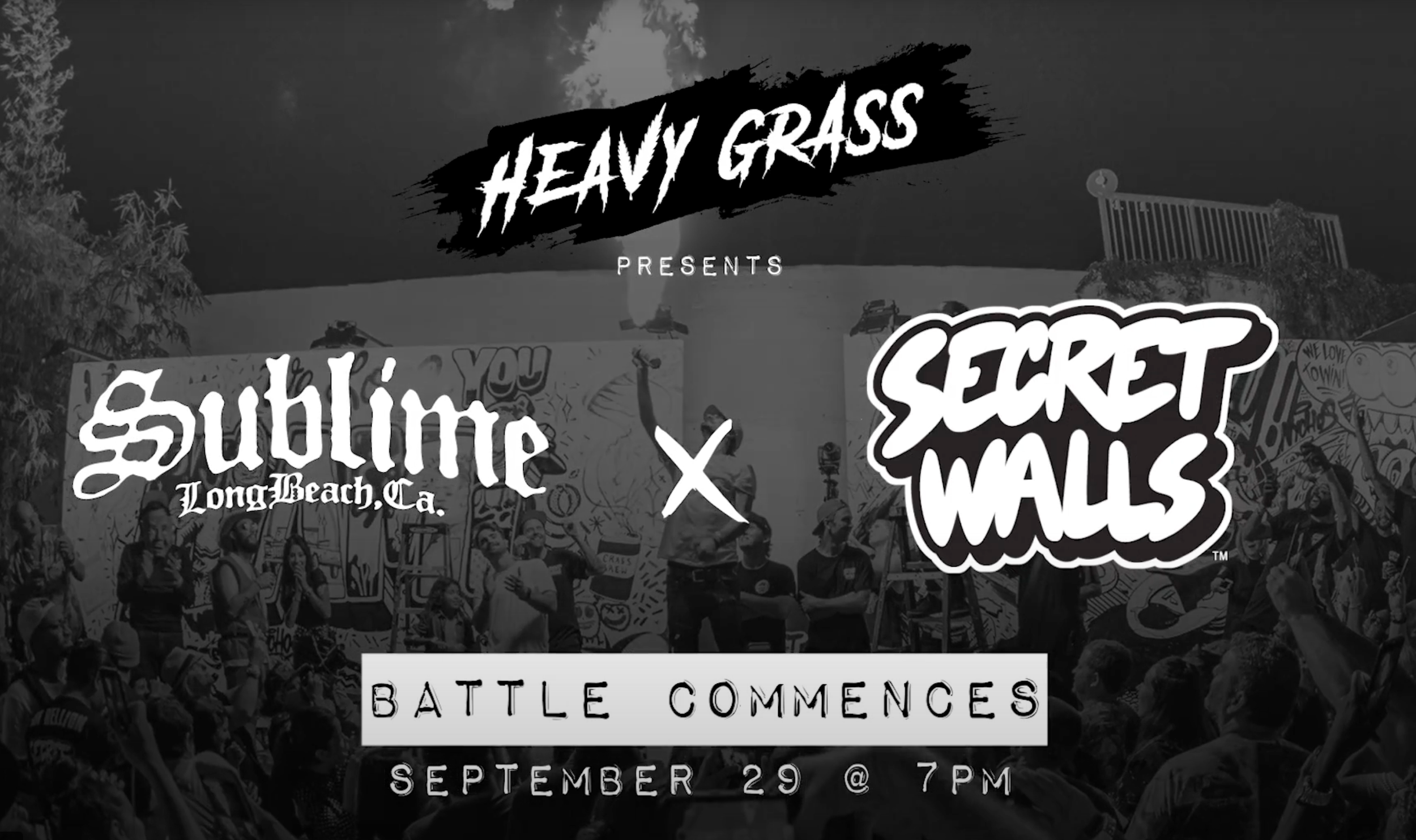 SUBLIME X SECRET WALLS PRESENTED BY HEAVY GRASS