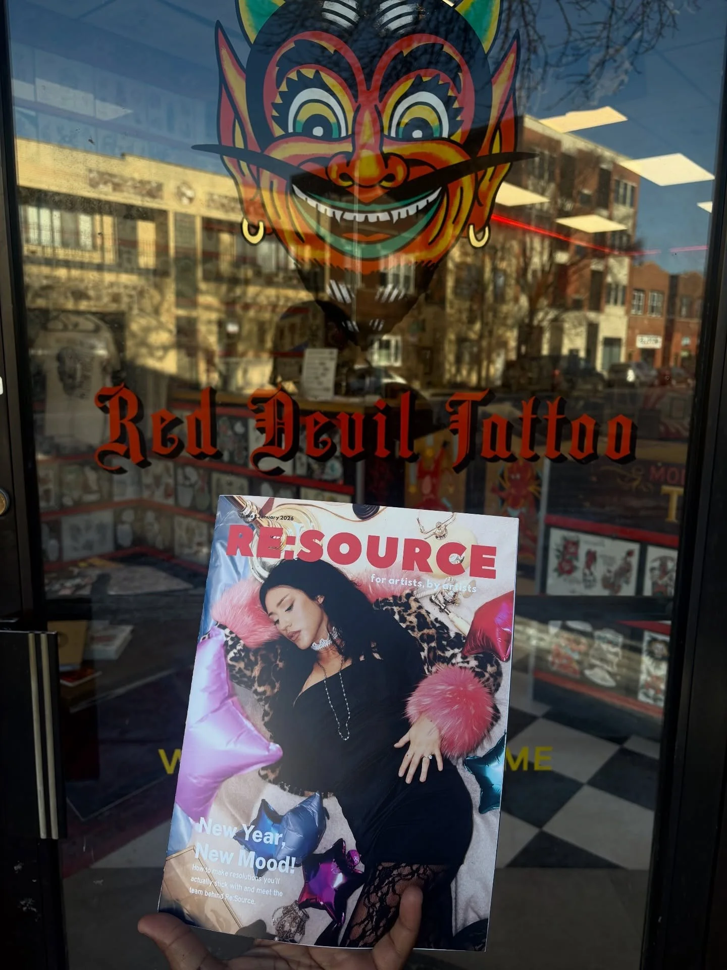 Really big shout out to @reddeviltattoochicago for letting us have some copies up in chicago and @medusainclouds for being such an amazing and brilliant artist! We are so thankful to have worked with her, she is so talented, check out her page and he