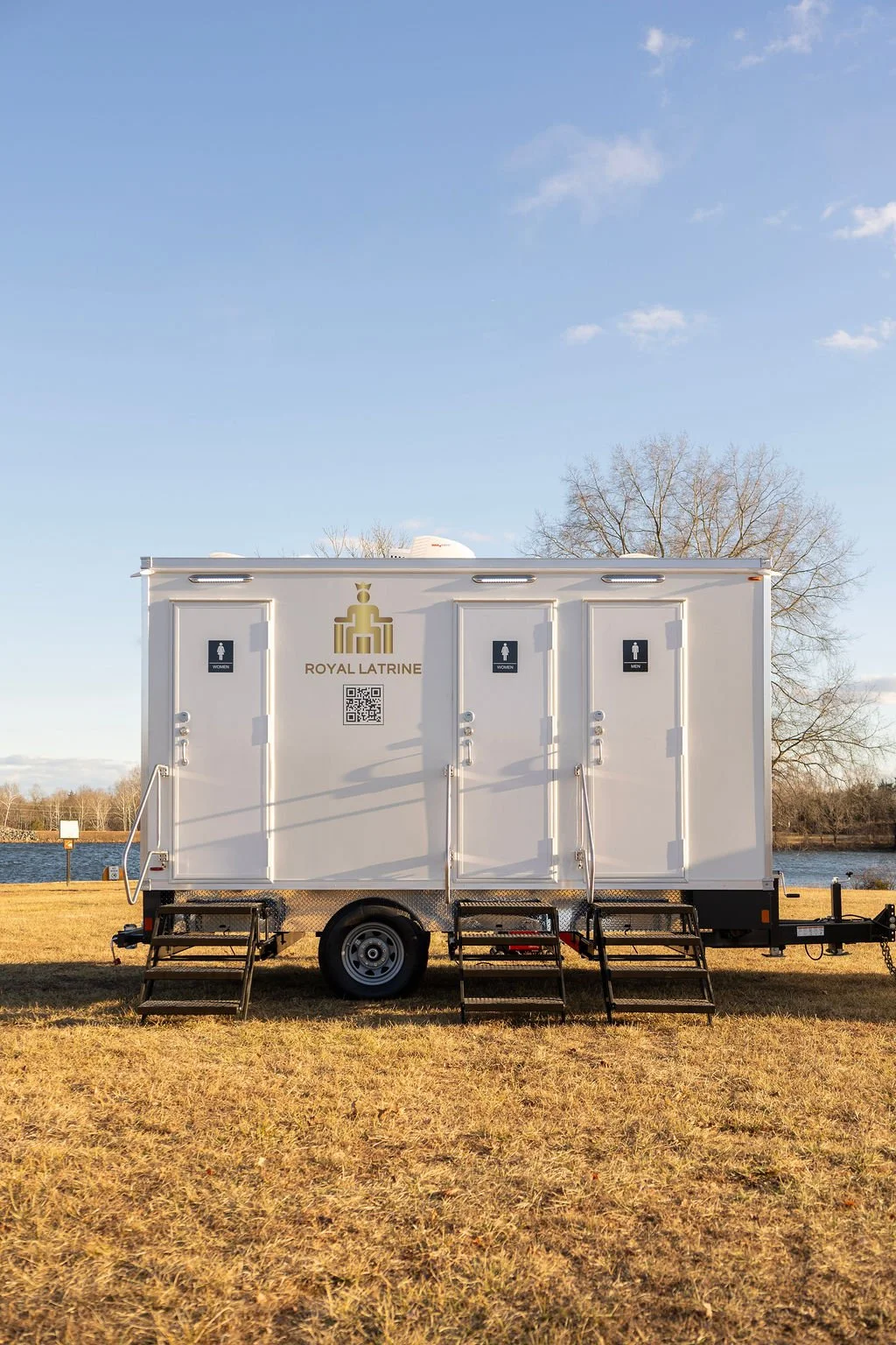 Mobile Restroom Trailer Rental - 3 Stall