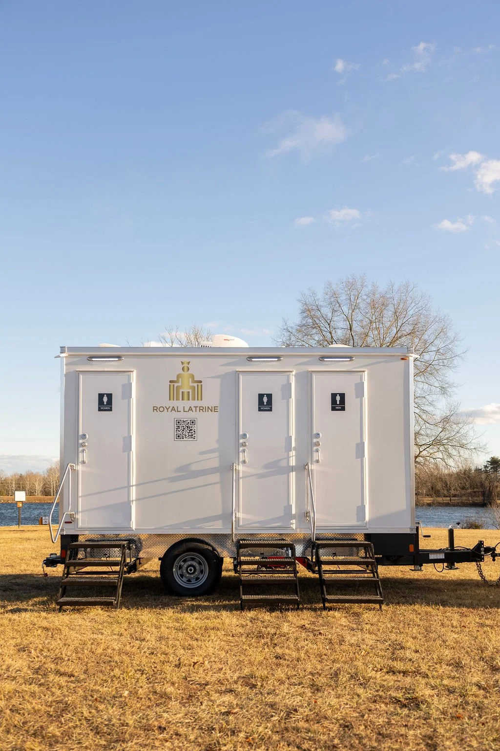 Mobile Restroom Trailer Rental - 3 Stall