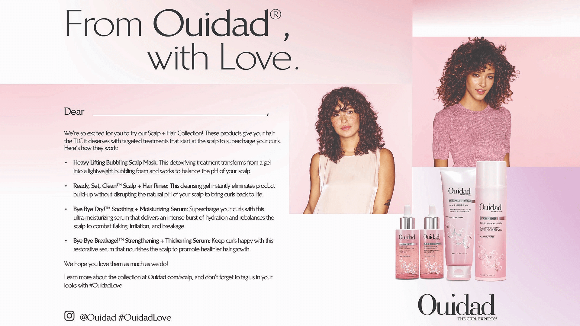 Ouidad Sweepstake Card