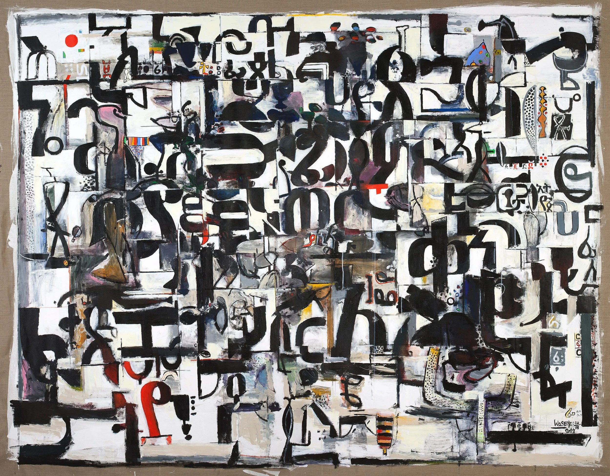 You Are Always New VII, 2018, acrylic on linen, 78” x 100” (198.1 x 254 cm)