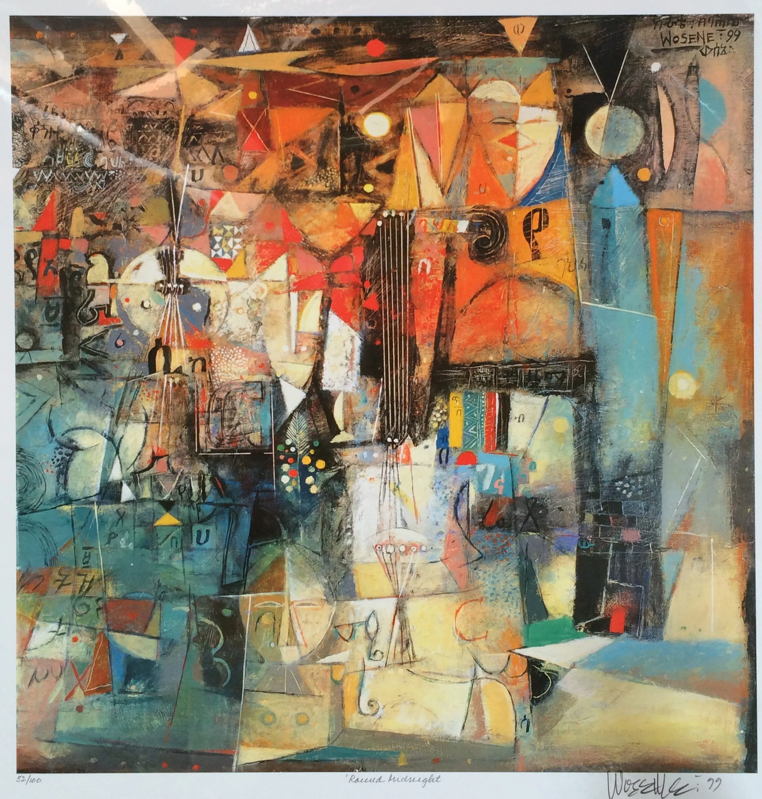 ‘Round Midnight, 1999, acrylic on canvas