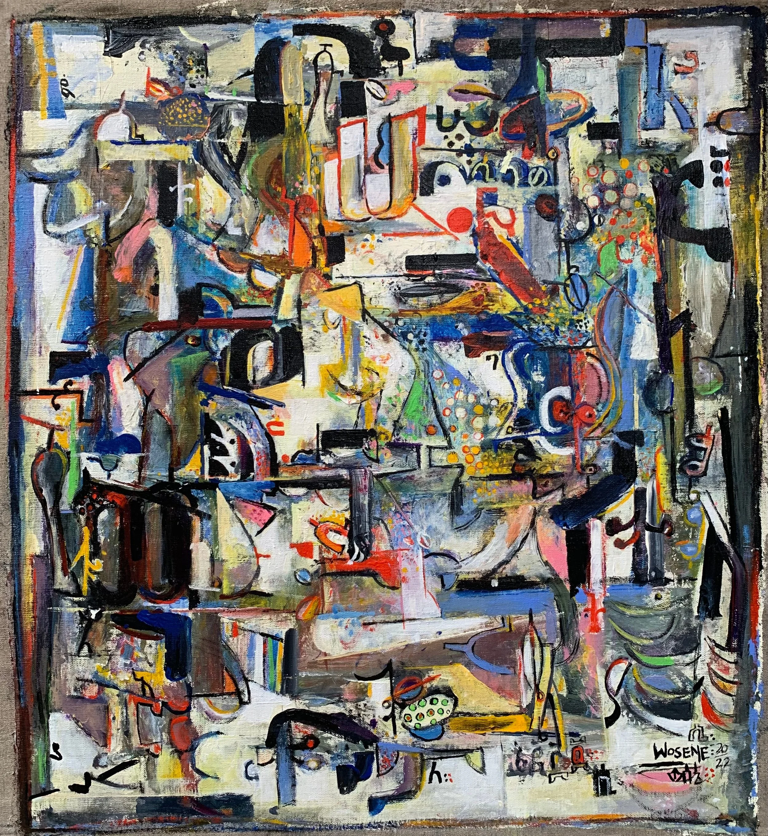 You Are Always New IX, 2022, acrylic on linen, 28” x 24” (71.1 x 61 cm)