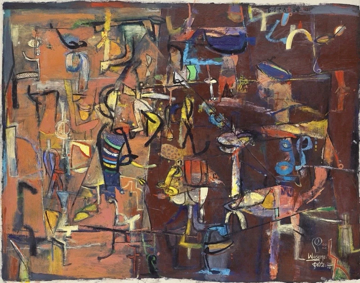 For Love of Words III, 2016, acrylic on canvas, 34’ x 42” (86.4 x 106.7 cm) Collection of the artist