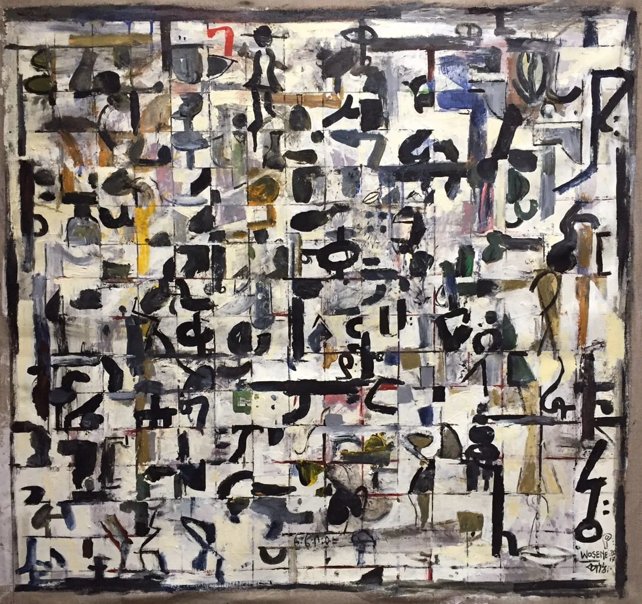 Speaking of Coltrane, 2017, acrylic on linen
