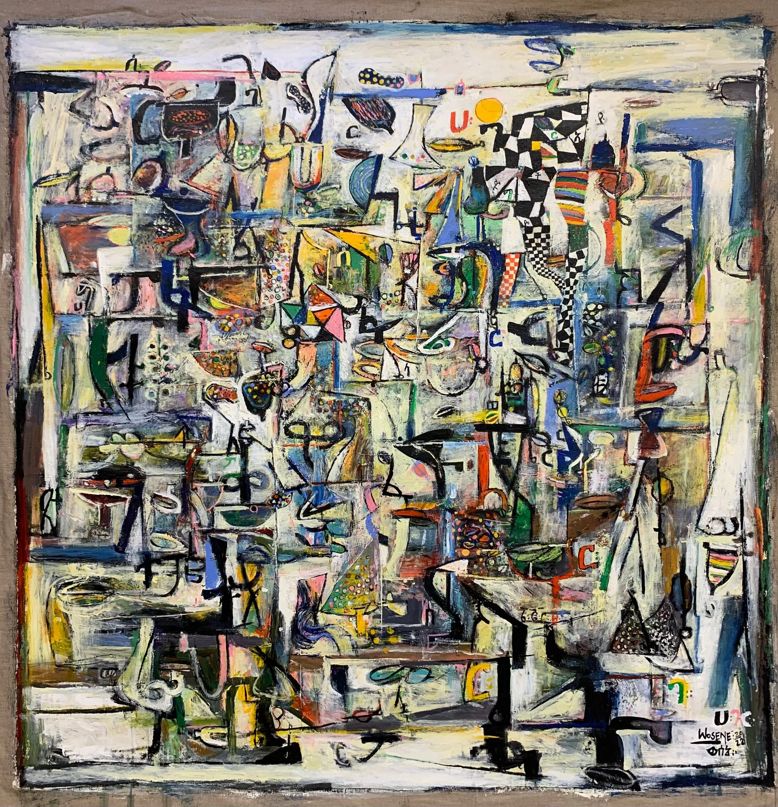 Heart of Music III, 2022, acrylic on linen 32” x 38” (81.3 x 96.5 cm)
