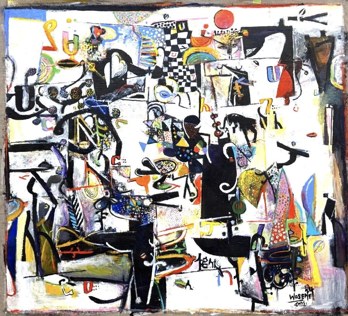 Blues Alley III, 2024, acrylic on linen, 28” x 32” (71 x 81.3 cm) Courtesy of Skoto Gallery, New York, NY