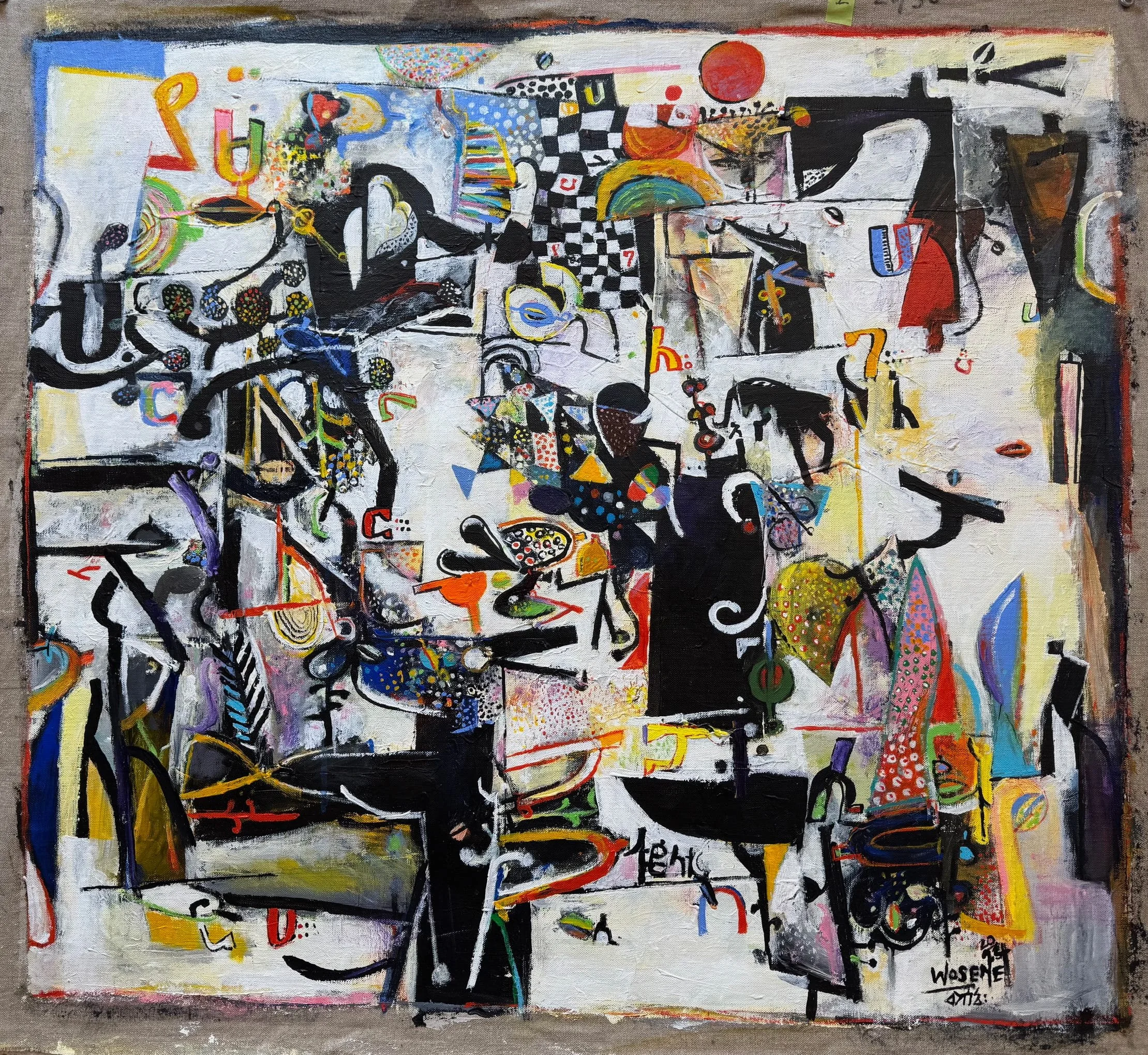 Blues Alley III, 2024, acrylic on linen, 28” x 32” (71 x 81.3 cm)
