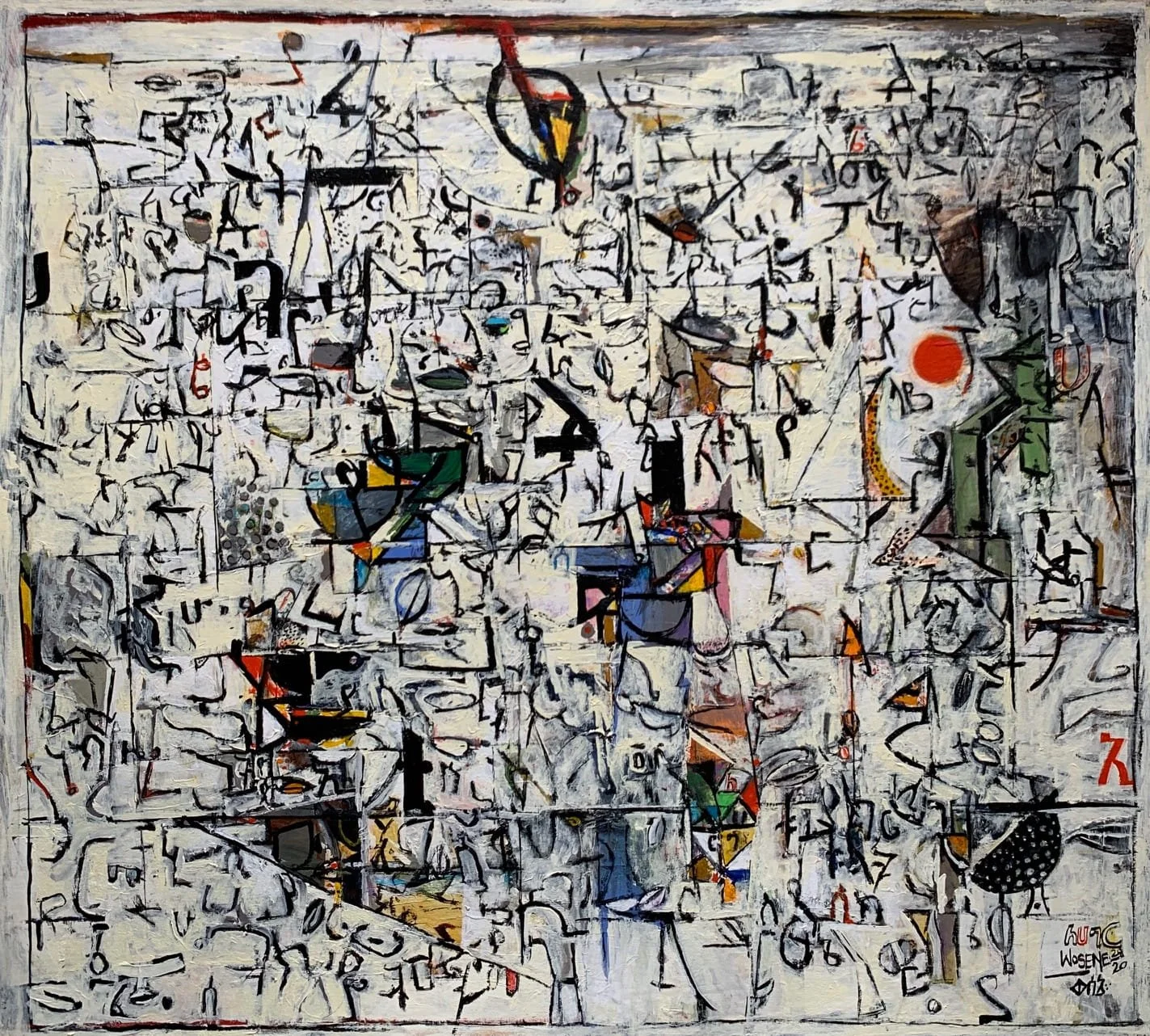 Independence Day III, 2020, acrylic on canvas, 36” x 40” (91.4 x 101.6 cm)